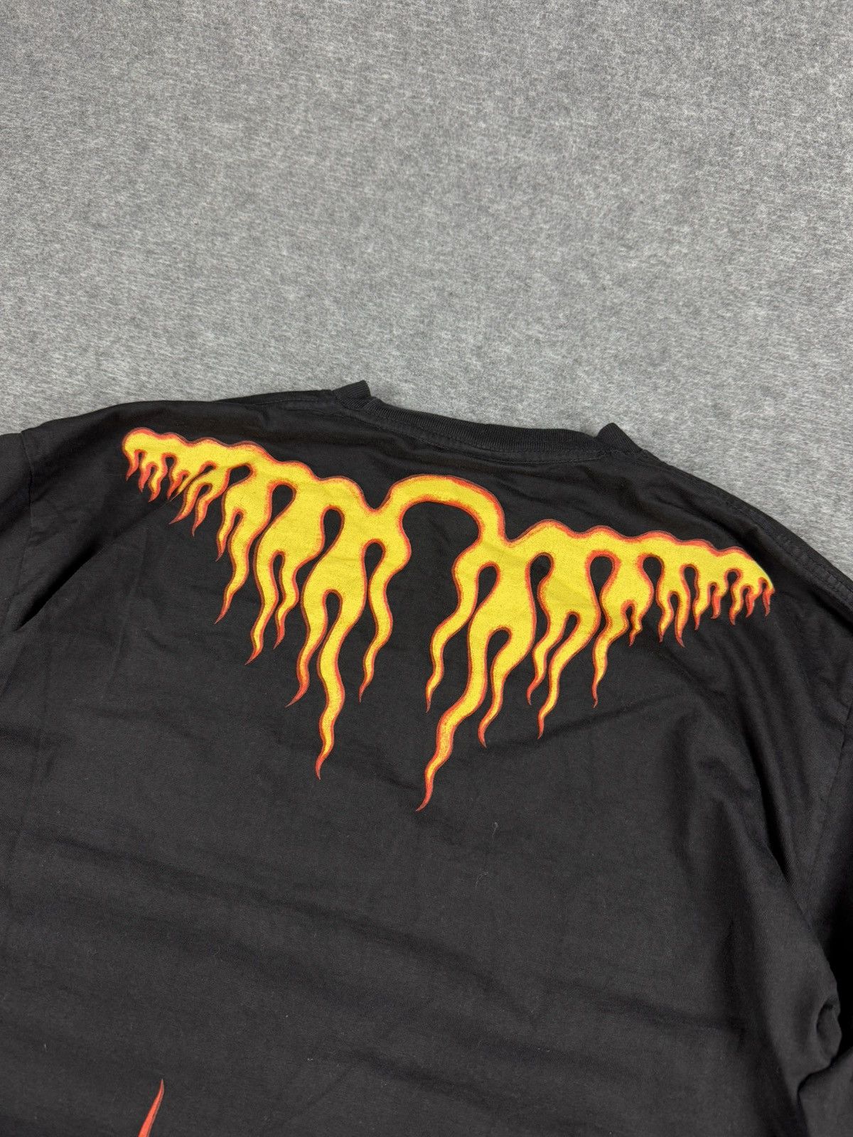 Japanese Brand × Vintage Y2K japanese brand fire flames longsleeve Size US L / EU 52-54 / 3 - 4 Thumbnail