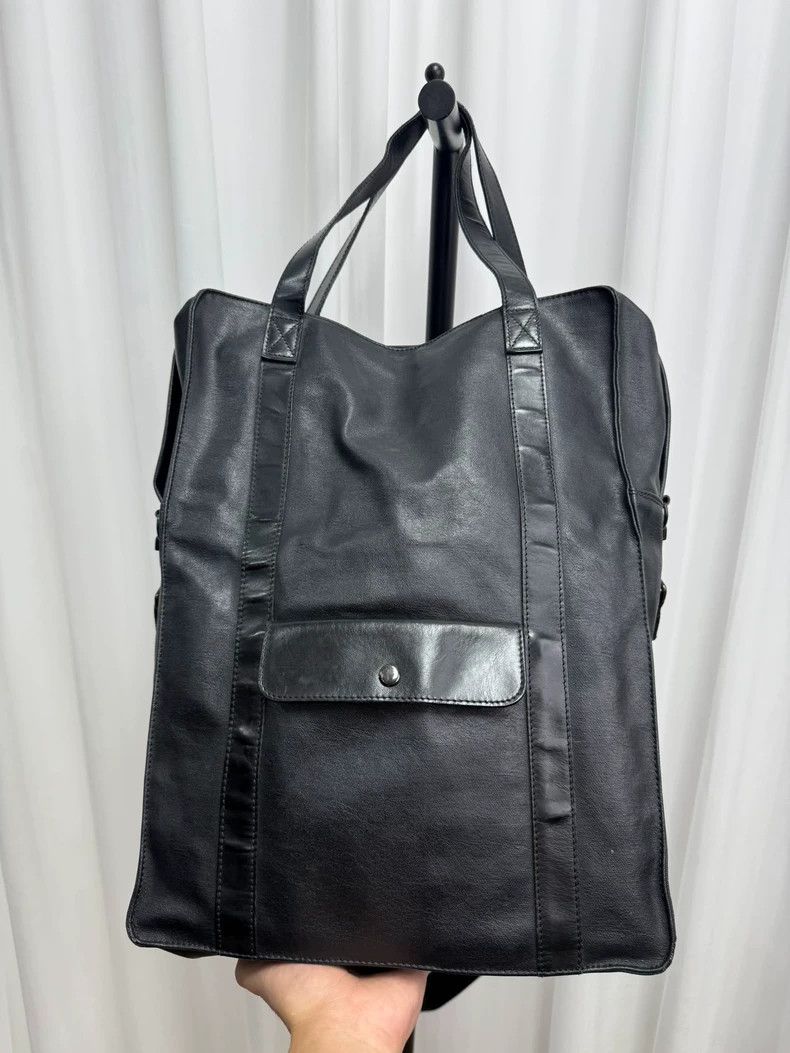 Yohji Yamamoto yohji yamamoto Waxed handbag satchel bag 2504-Nextarrow Size ONE SIZE - 4 Thumbnail