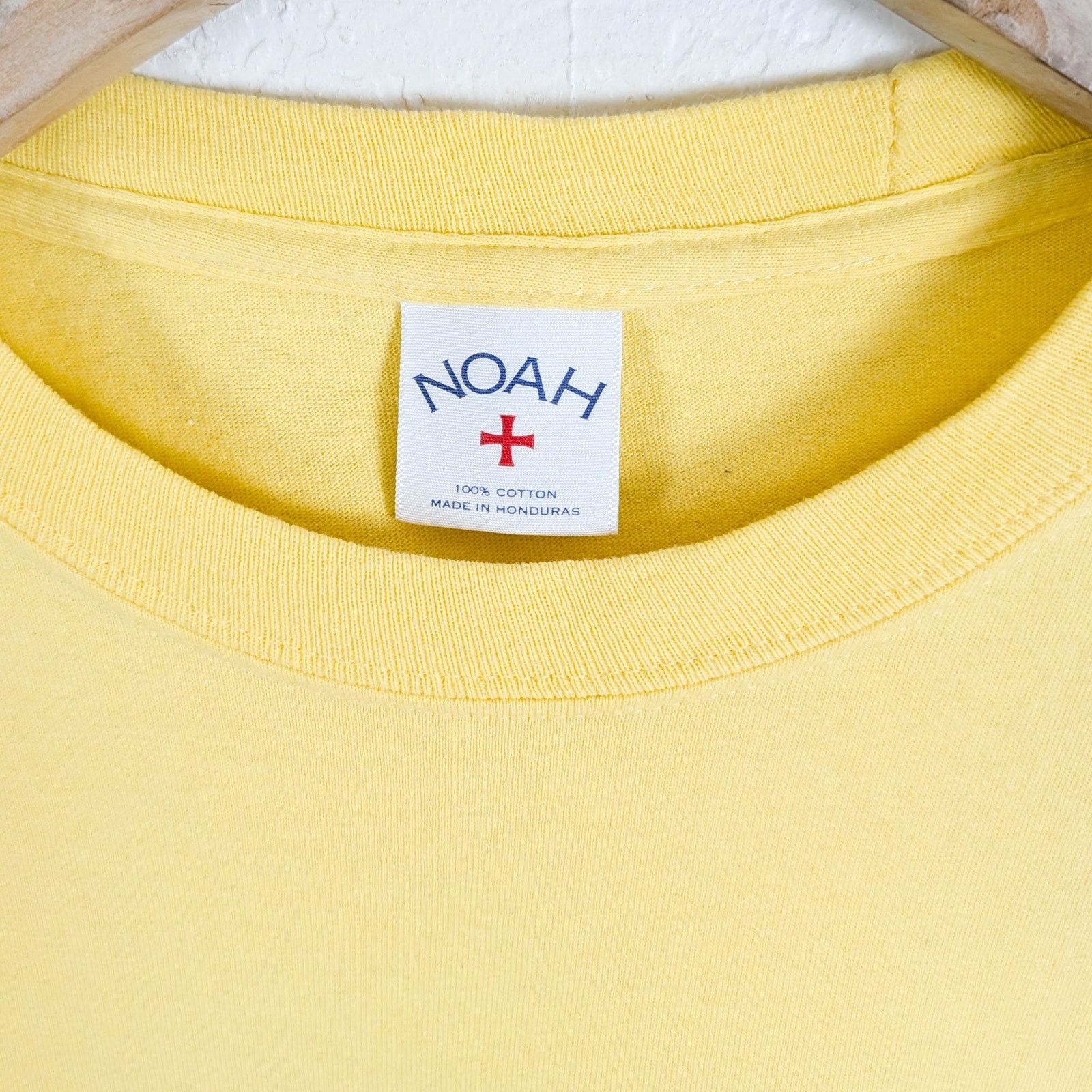 Noah NOAH T-Shirt Running Club Print In Yellow cotton Medium Size US M / EU 48-50 / 2 - 2 Thumbnail