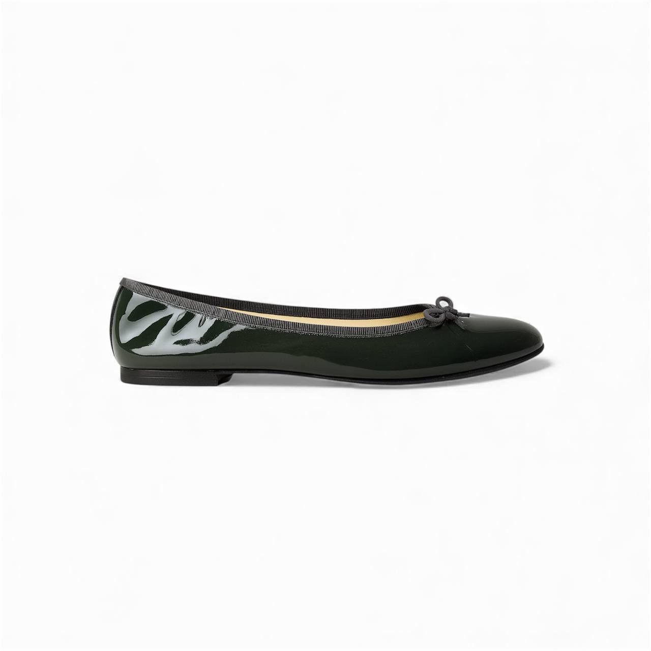 Repetto REPETTO PARIS GREEN GLANZ CAMILLE RUBBER BALLAT FLATS SZ 36 Size US 6 / IT 36 - 1 Thumbnail