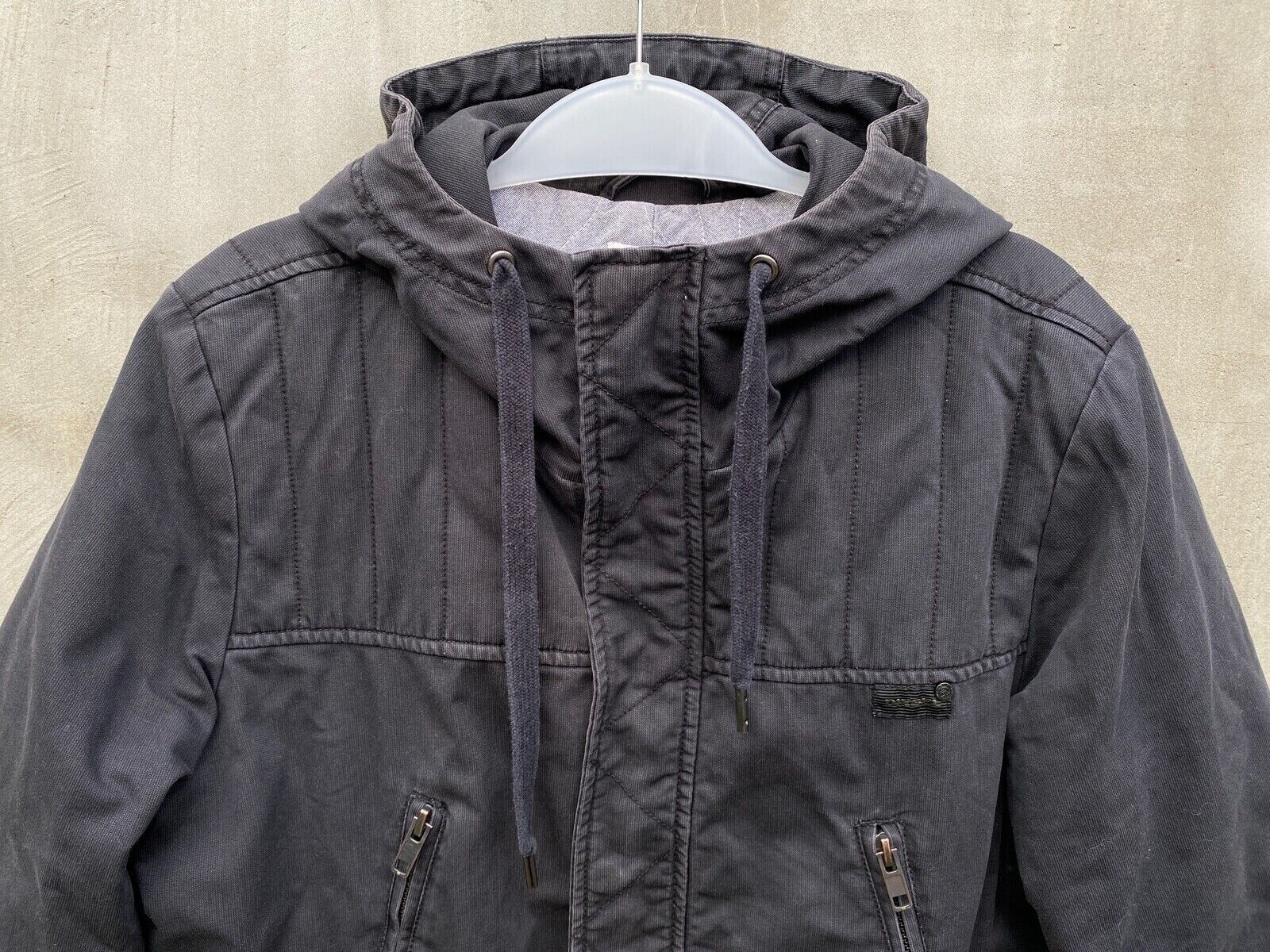 Diesel DIESEL BLACK COTTON PARKA WITH HOOD SIZE L Size US L / EU 52-54 / 3 - 3 Thumbnail