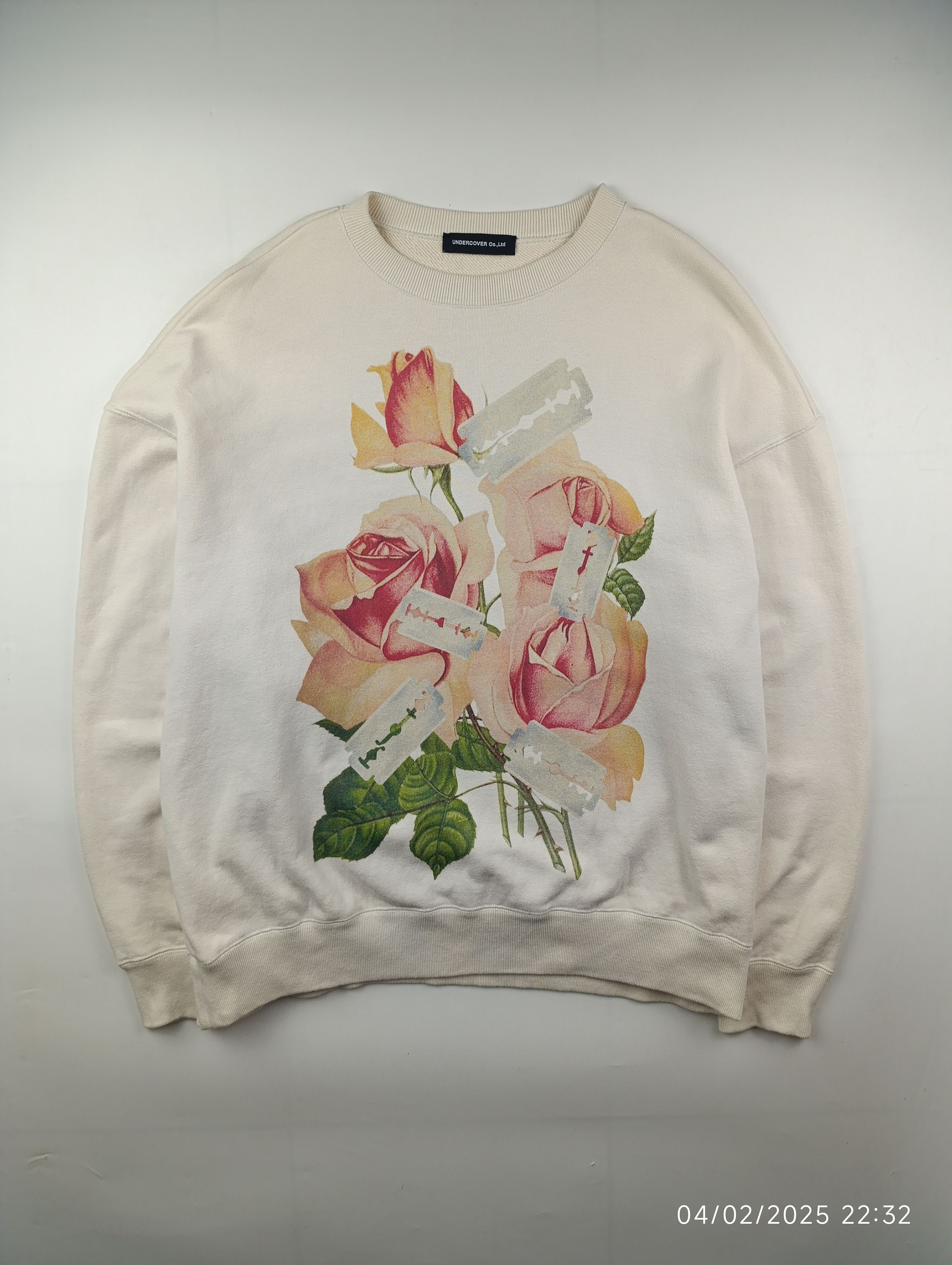 Undercover Undercover off-white rose and razor blade sweatshirt Size US S / EU 44-46 / 1 - 1 Thumbnail