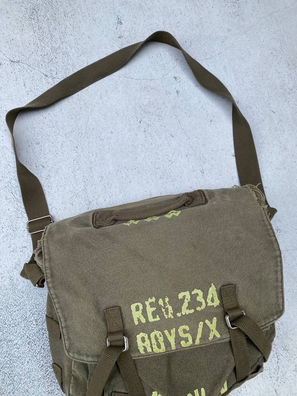 Japanese Brand Diesel Style Japanese distressed denim Sling Bag Size ONE SIZE - 5 Thumbnail