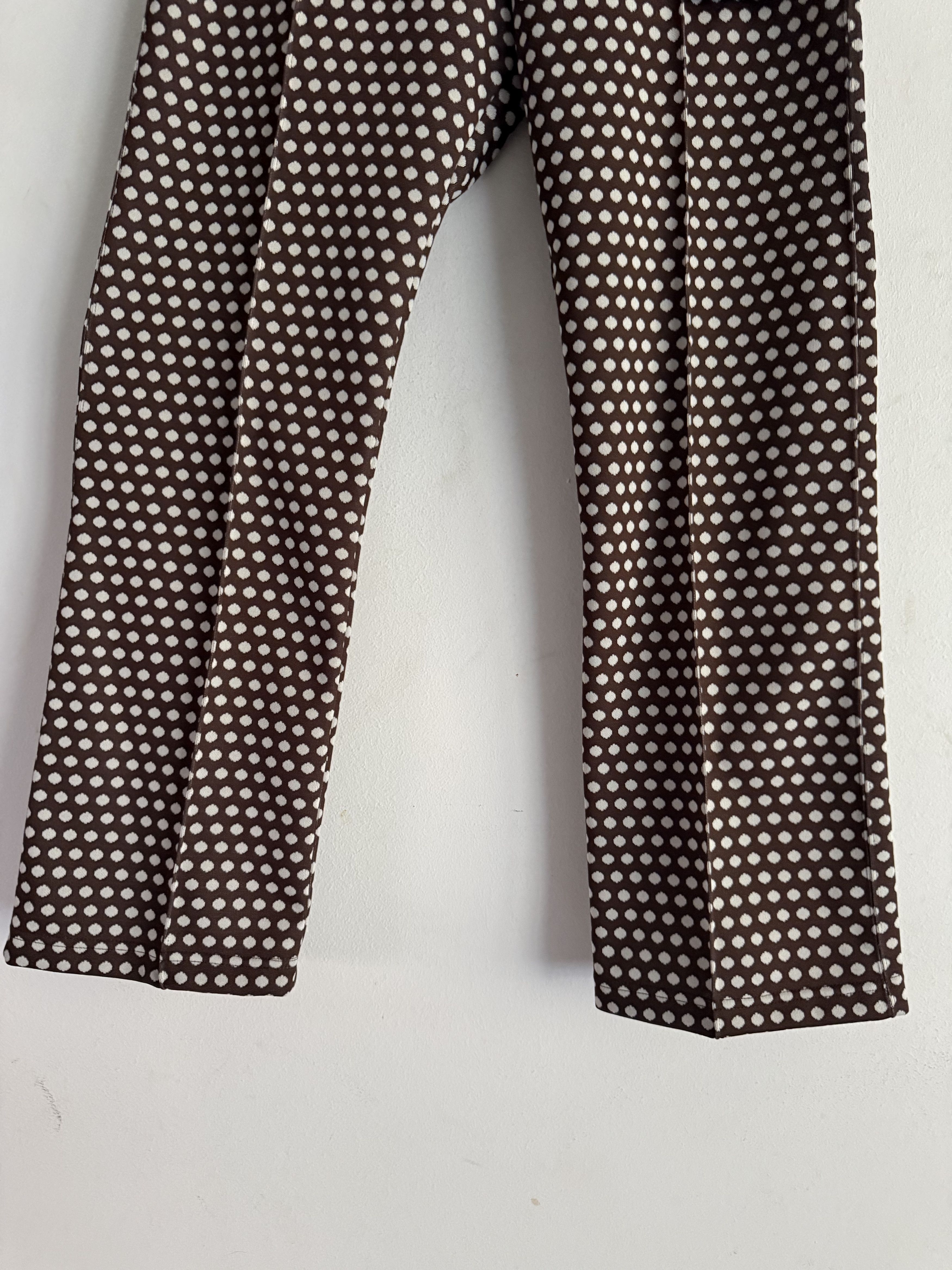 Needles Brown Jacquard Polka Dot Track Pants Size US 30 / EU 46 - 7 Thumbnail