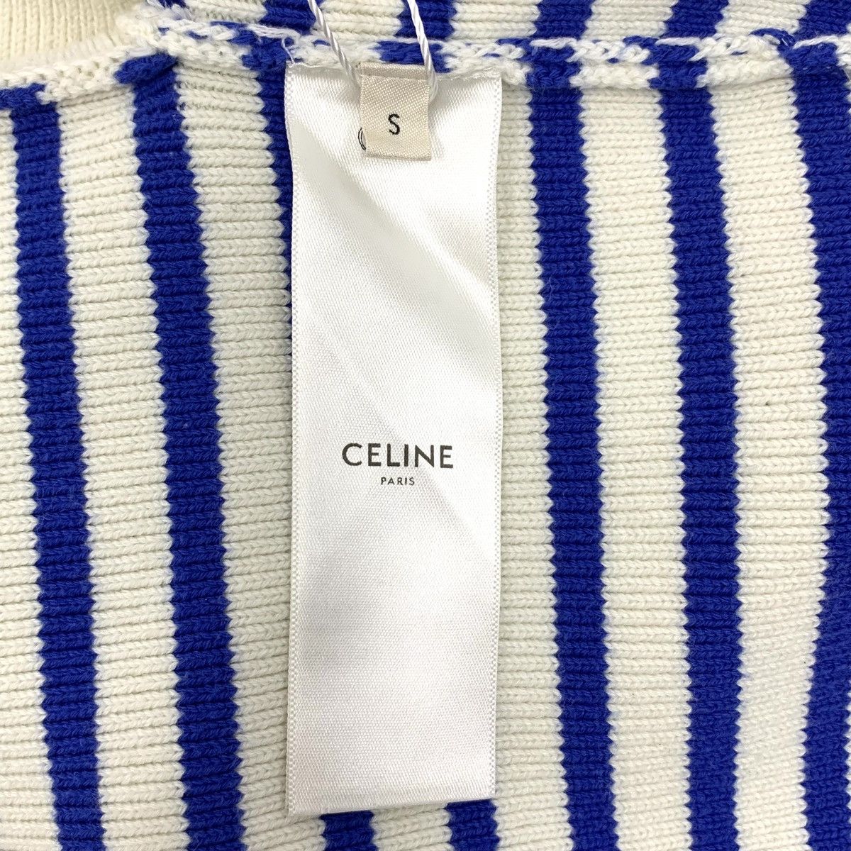 Celine Celine Color-blocked Striped Long Sleeve Knitwear K26WX Size S / US 4 / IT 40 - 6 Thumbnail
