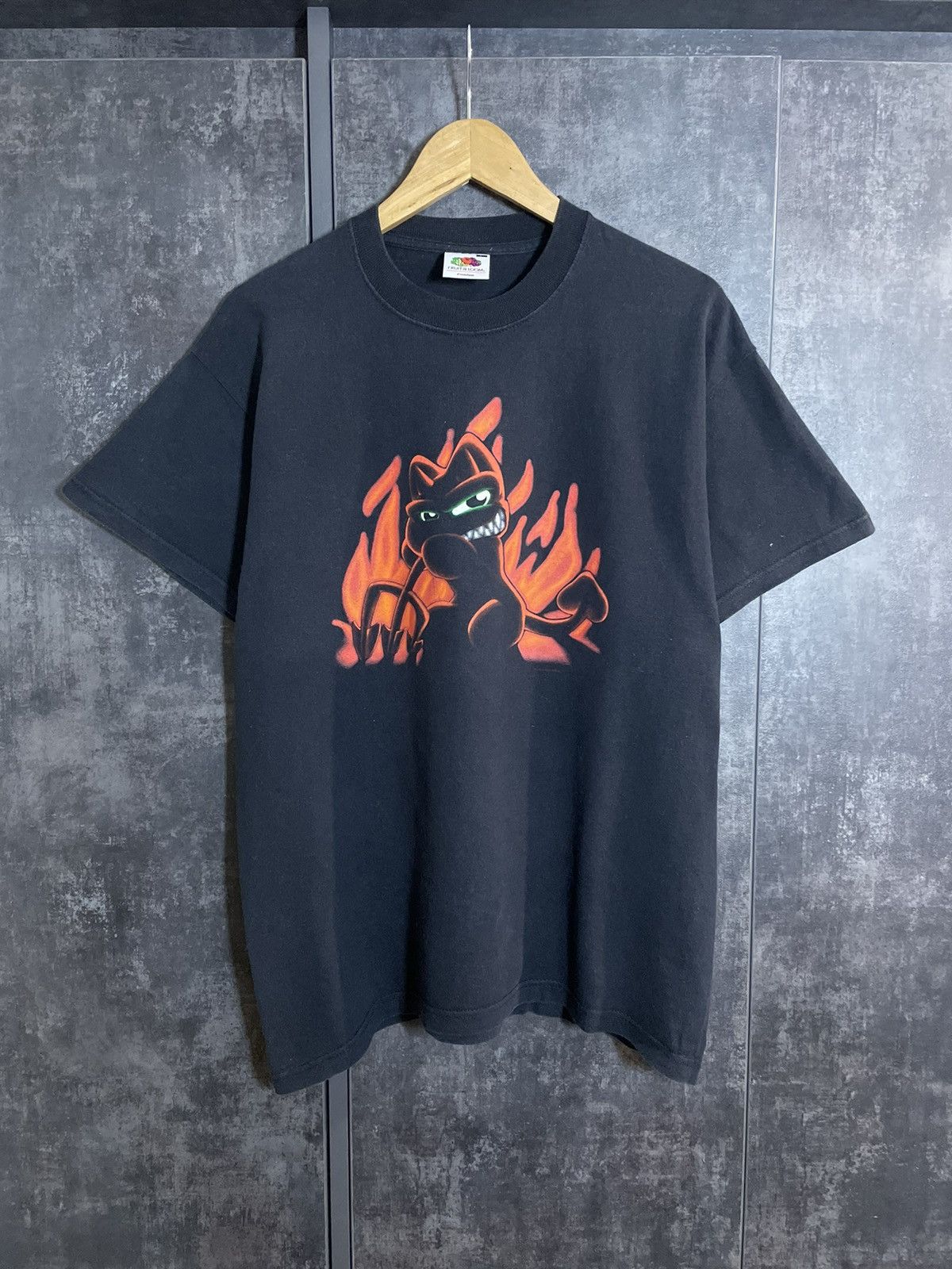 Vintage Vintage Demon Graphic Rock Band Faded T-shirt Y2K Size US L / EU 52-54 / 3 - 2 Thumbnail