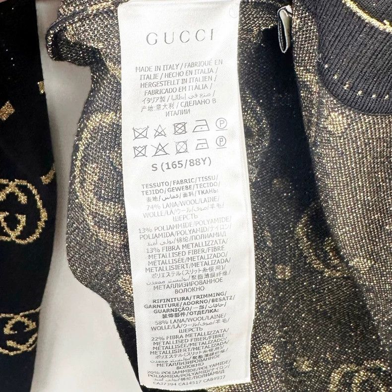 Gucci GucciBlack gold full-printed cardigan jacket 2503-Nextarrow Size S / US 4 / IT 40 - 4 Thumbnail
