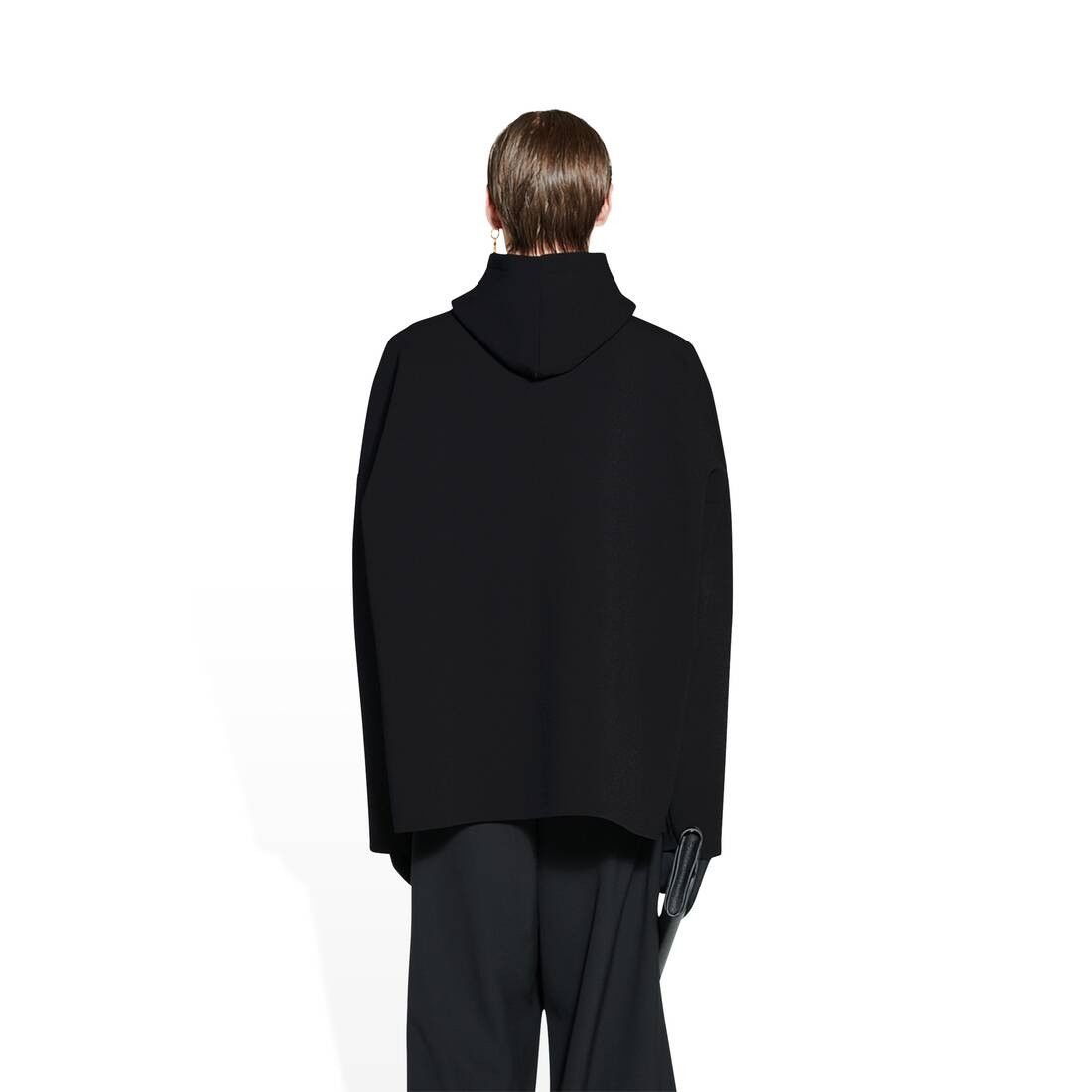 Balenciaga o1mt1gz0125 Hoodie in Black Size US S / EU 44-46 / 1 - 4 Thumbnail