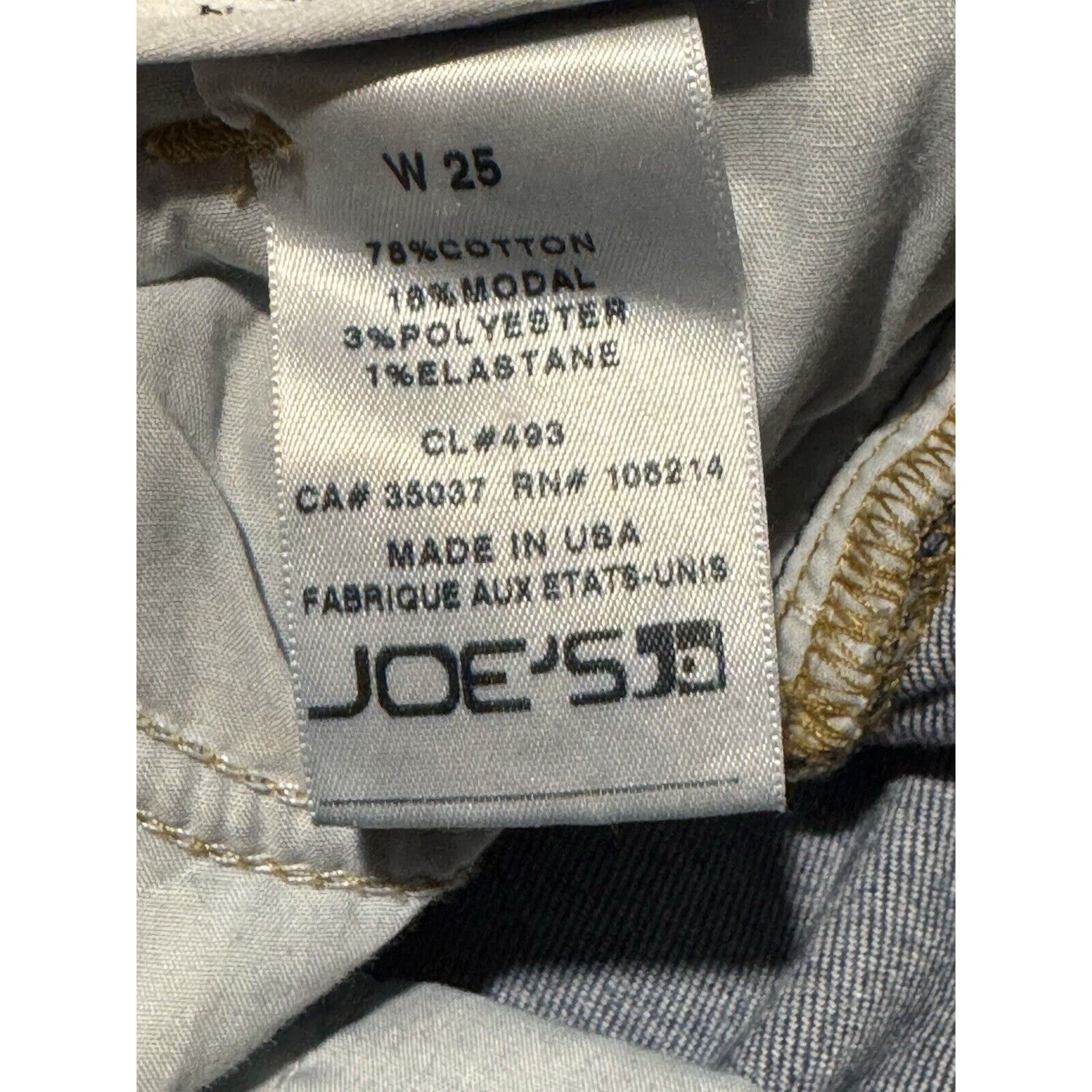 Other Joes Jeans Womens 25 Charlie High Rise Skinny Ankle Chic Size 25" / US 0 / IT 36 - 8 Thumbnail