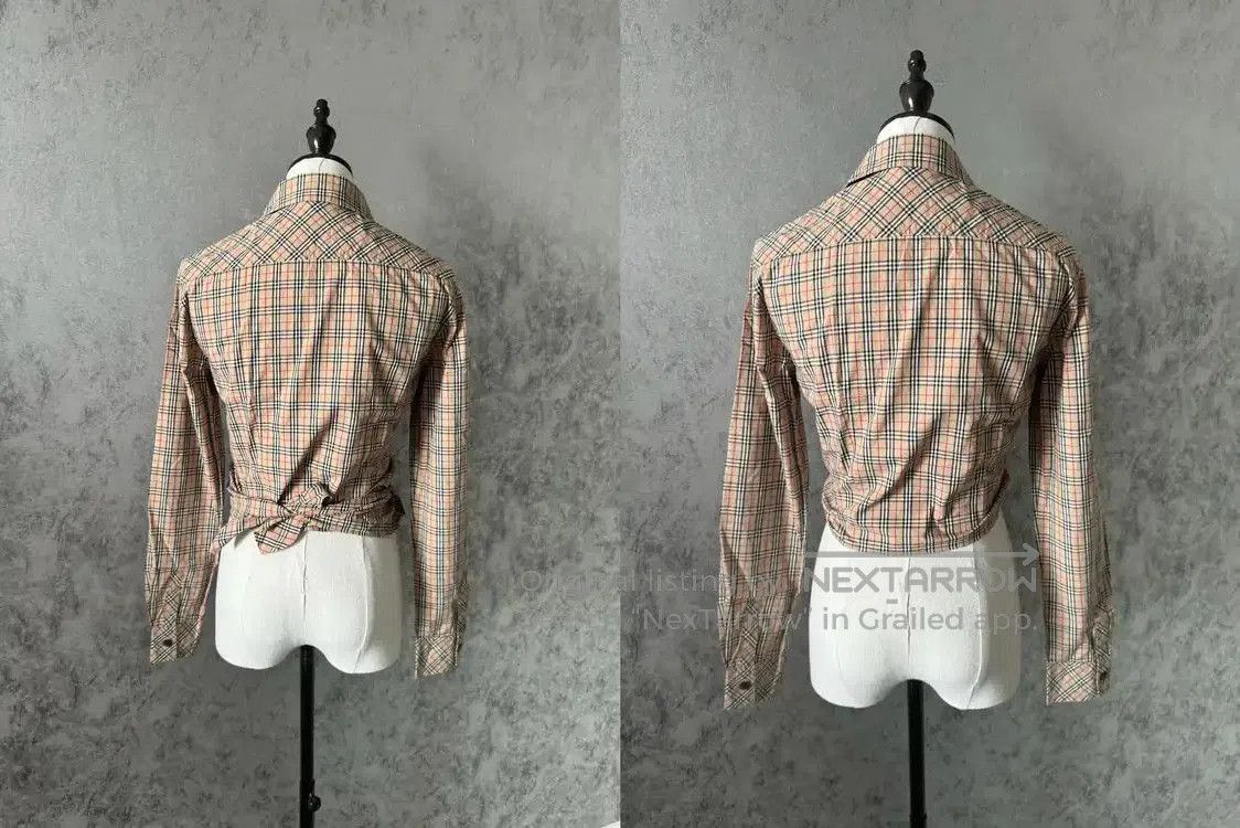 Burberry Burberry Khaki Long Sleeve Cropped Shirt. Size M / US 6-8 / IT 42-44 - 3 Thumbnail