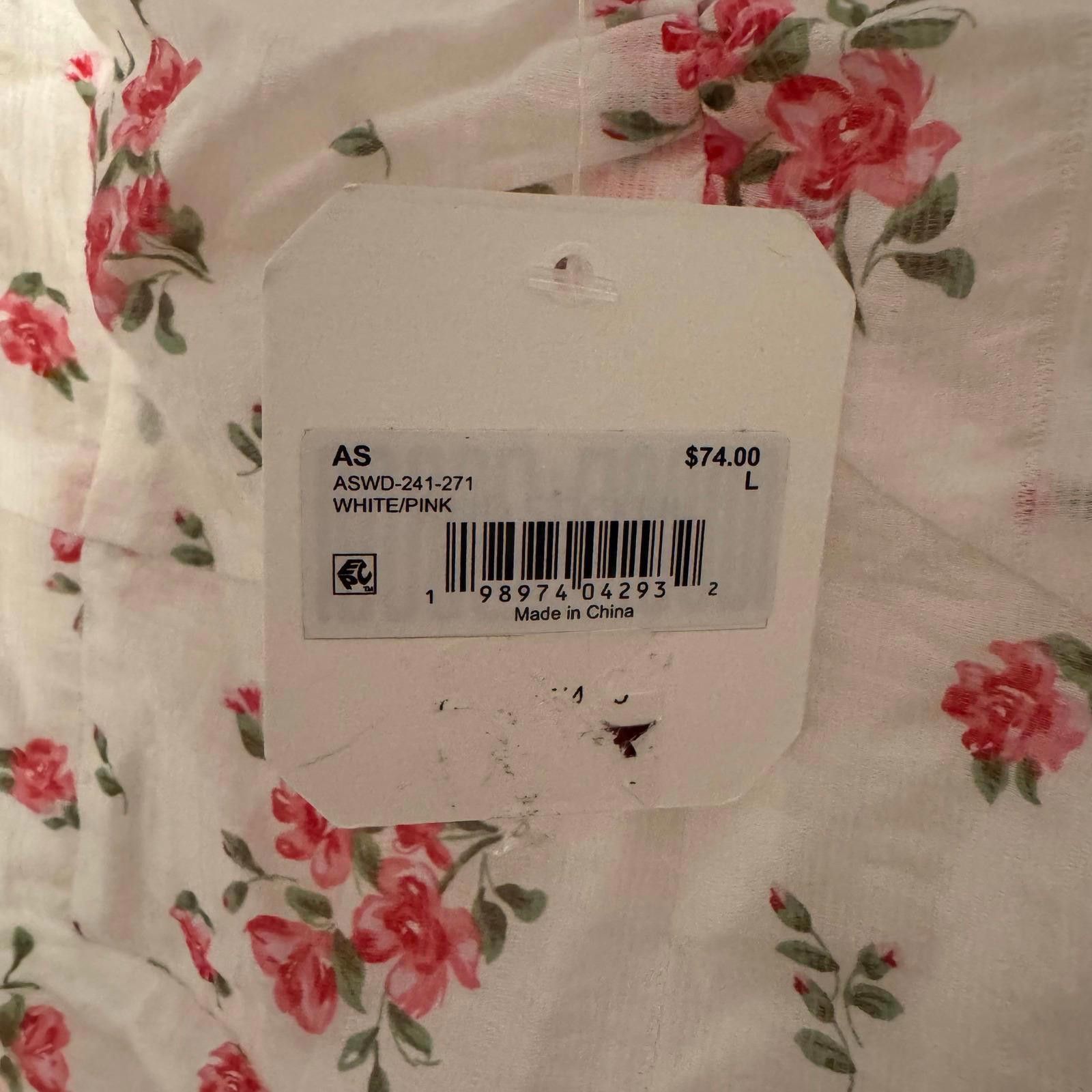 Other Altar'd State 'Magnolia' Mini Floral Dress NWT Size L / US 10 / IT 46 - 3 Thumbnail