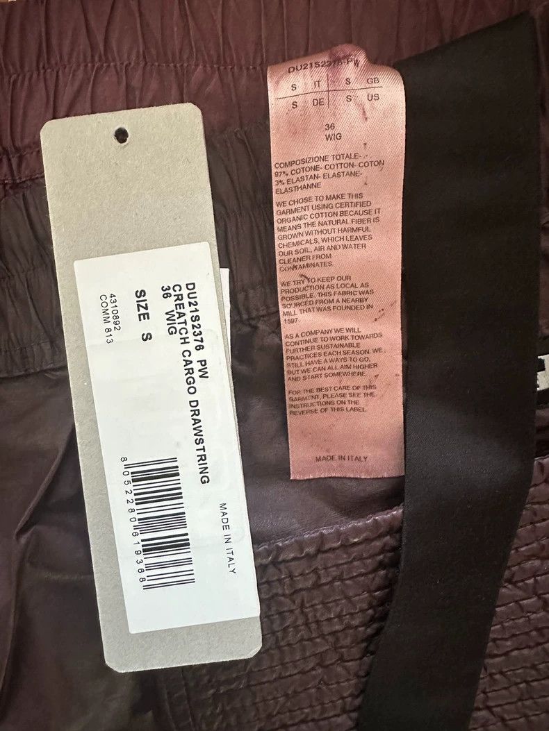 Rick Owens Rick Owens size s Dark Red Brush Wax Surface Dyed Double Ri Size US 28 / EU 44 - 3 Thumbnail