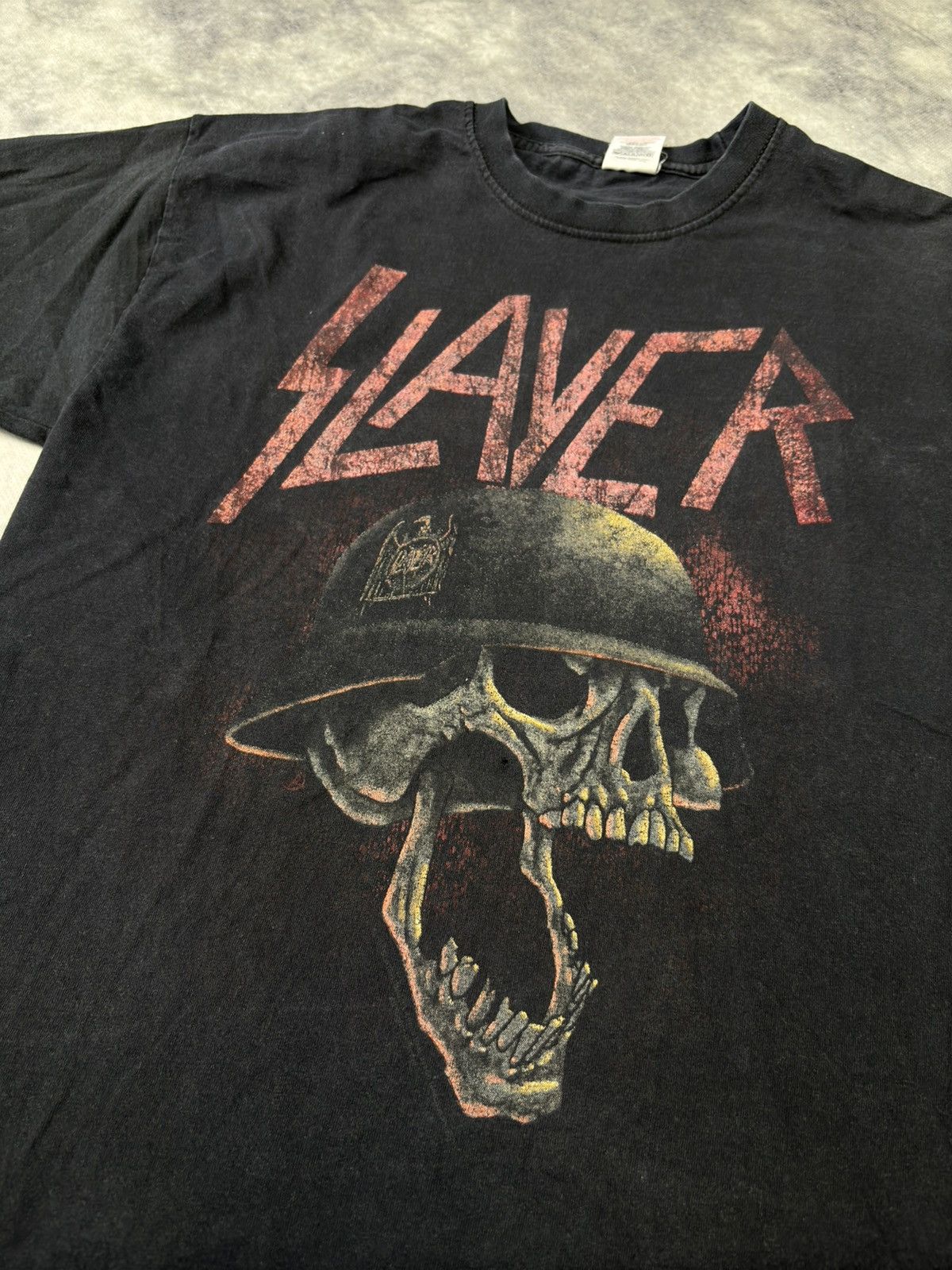 Band Tees × Vintage Vintage Slayer Skull Graphic Opium Death Metal Styled Tshirt Size US M / EU 48-50 / 2 - 2 Thumbnail