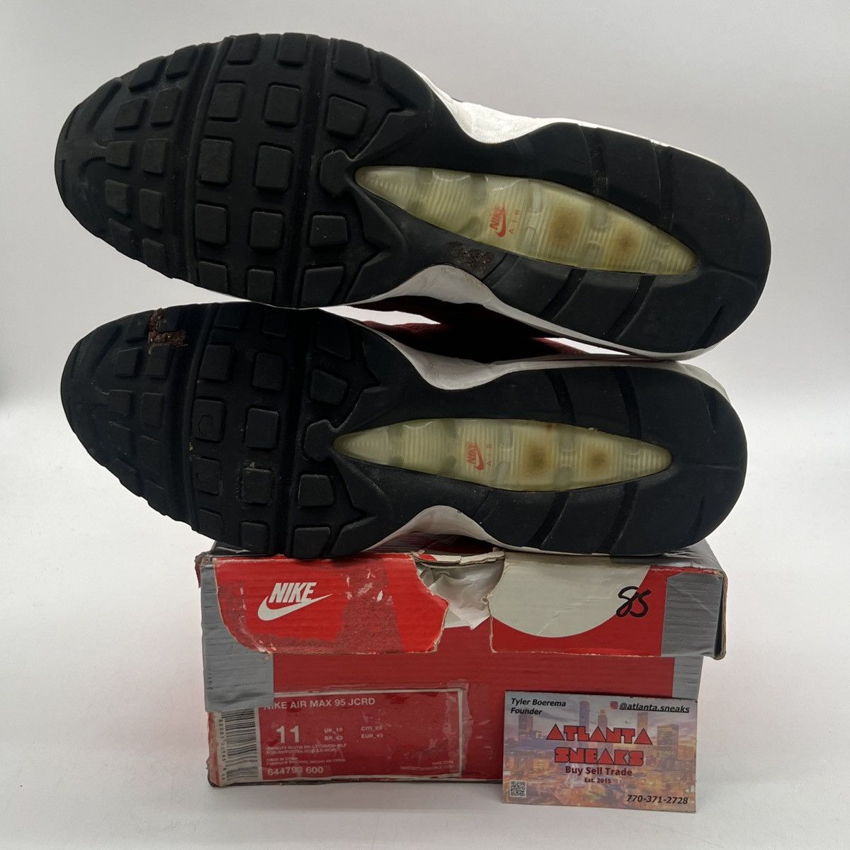 Nike Air Max 95 JCRD University red Size US 11 / EU 44 - 8 Thumbnail