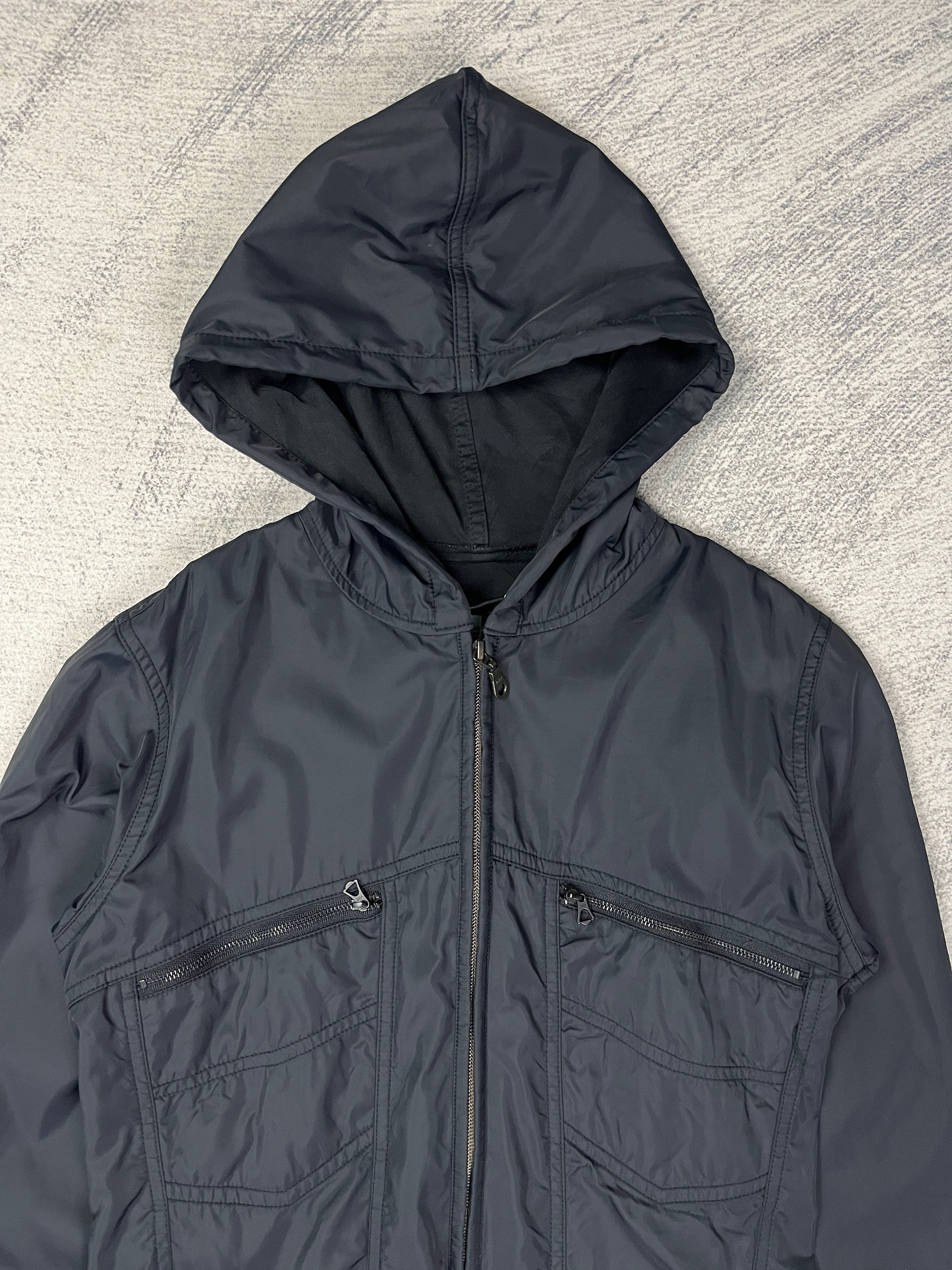 Marithe + Francois Girbaud MFG Nylon Double Pocket Navy Blue Jacket Size US XS / EU 42 / 0 - 3 Thumbnail