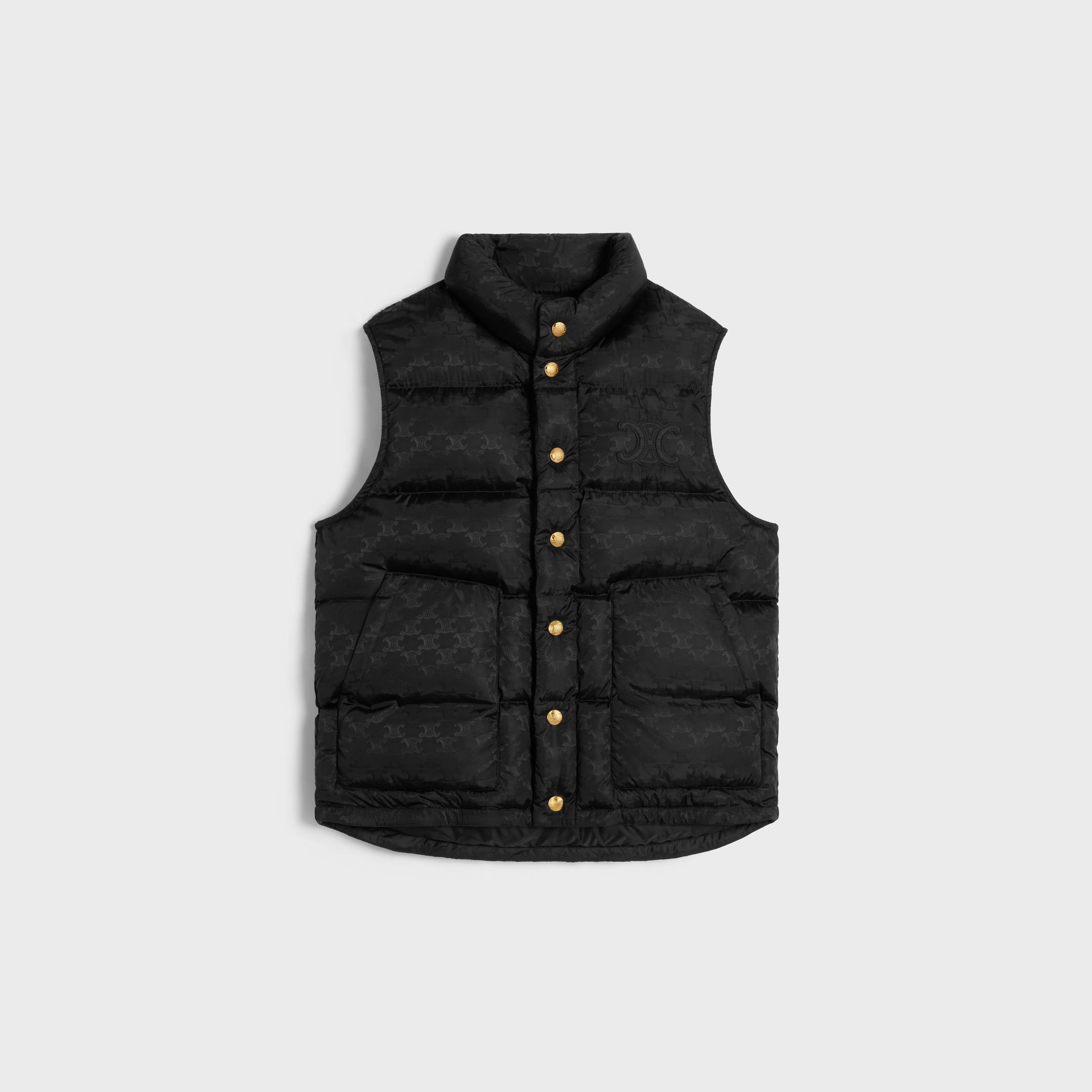 Celine o1bcso1str0925 2W987795W Quilted Blouson Vest in Black Size XS / US 0-2 / IT 36-38 - 1 Thumbnail