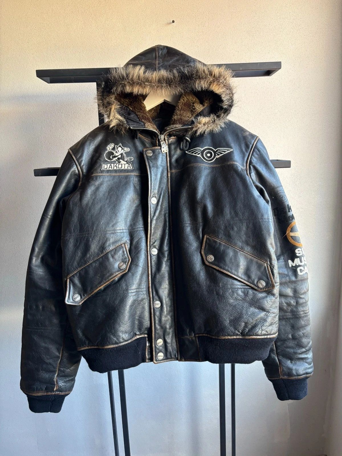 Yohji Yamamoto 00s Vtg Pelle Pelle Style Washed Distressed Leather Jacket Size US L / EU 52-54 / 3 - 7 Thumbnail