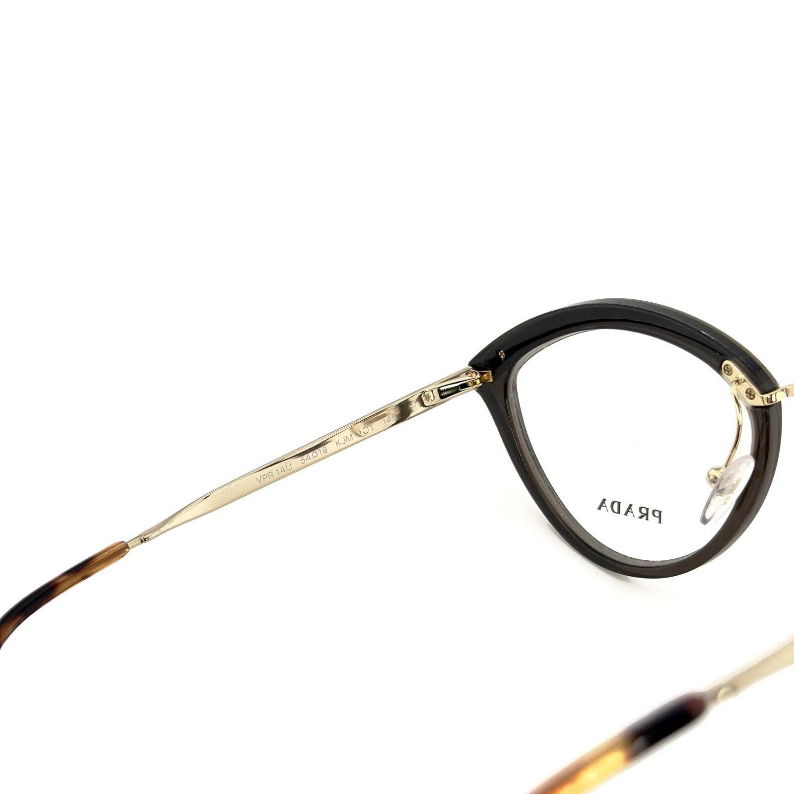 Prada PRADA 14U MILLENNIALS PR14UV Black Oval Eyeglasses Optical Size ONE SIZE - 6 Thumbnail