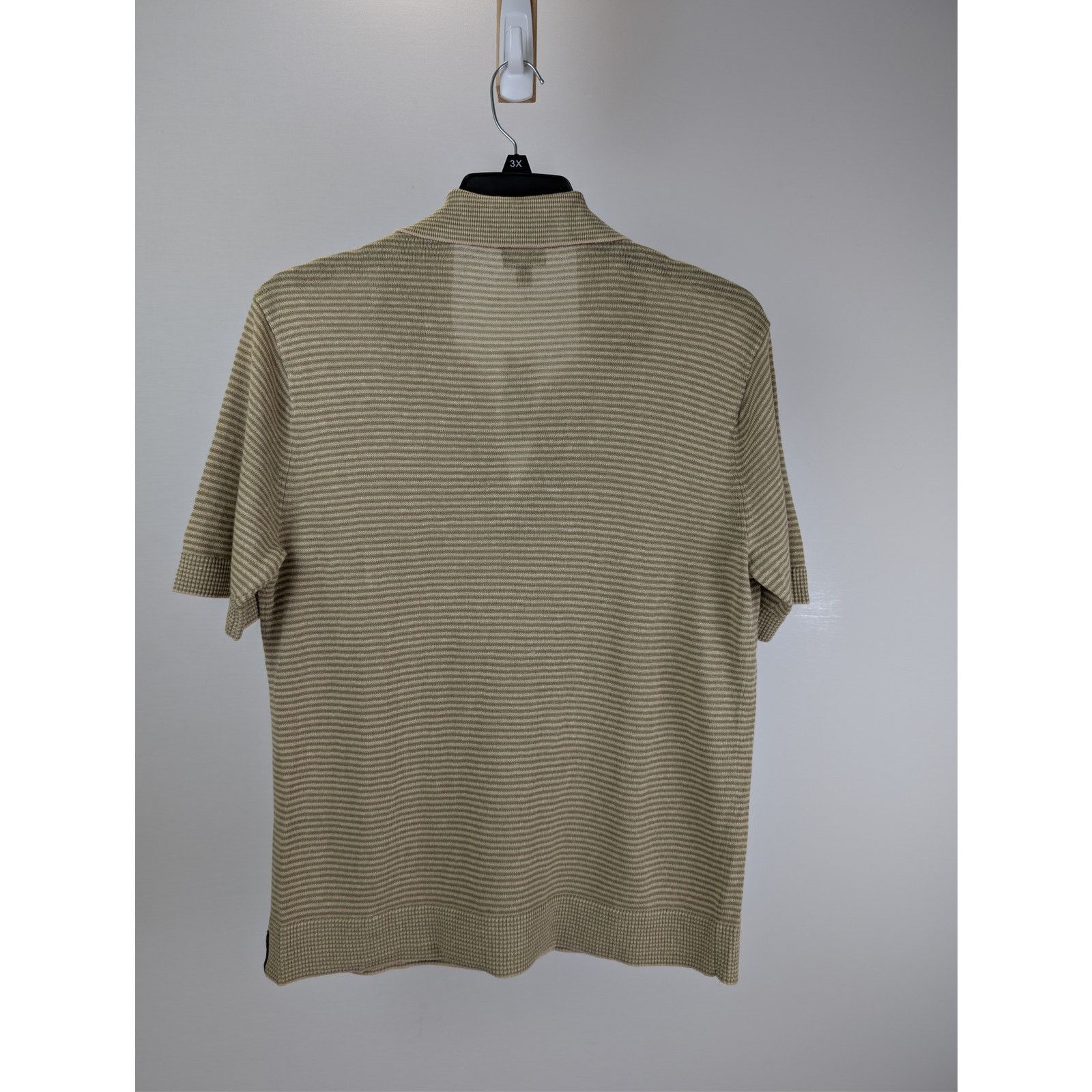 Todd Snyder o1rshd1 CC20 Relaxed Linen Stripe Montauk Polo Shirt Beige Size US S / EU 44-46 / 1 - 15 Thumbnail