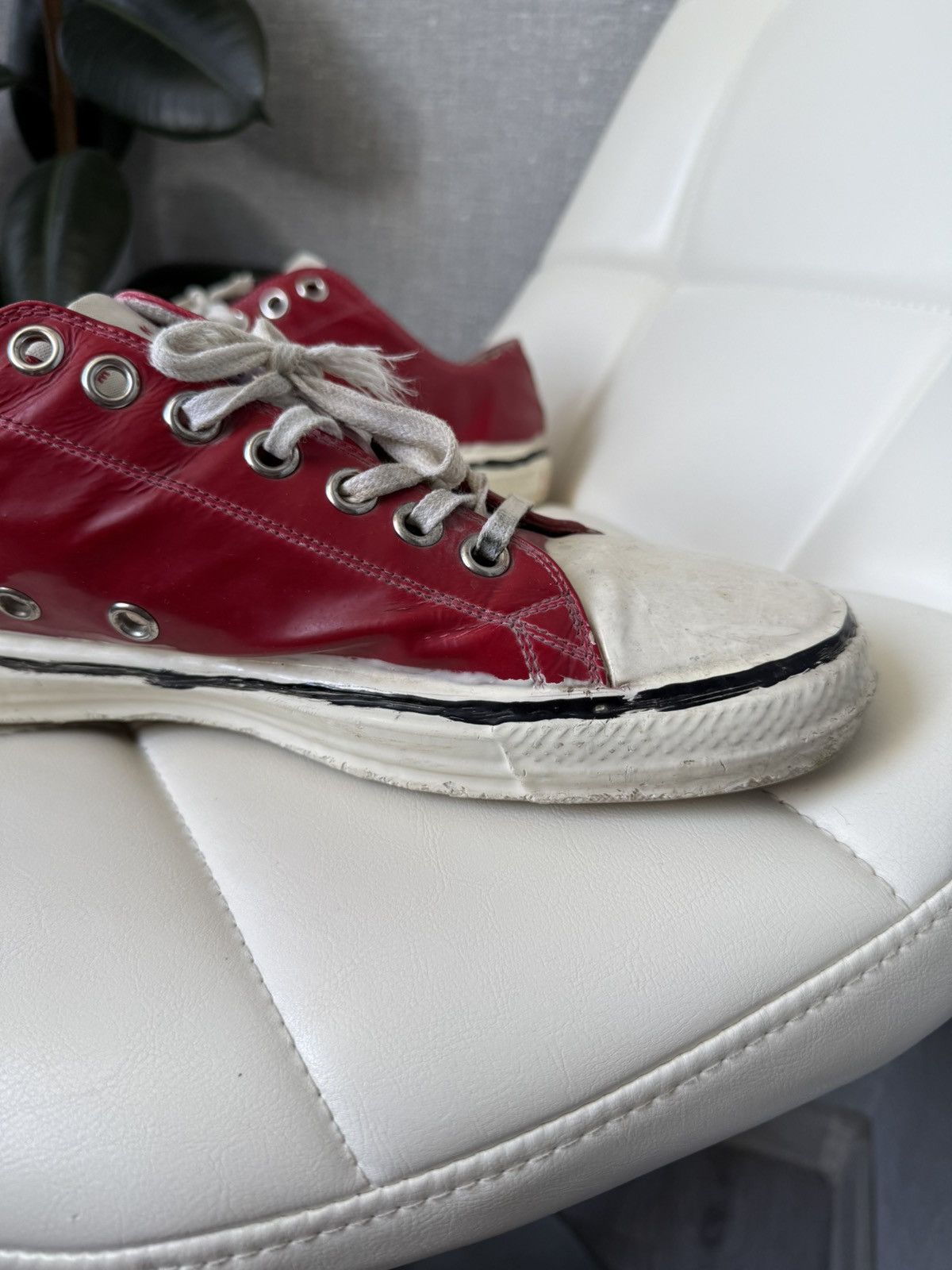 Marni MARNI Gooey Red Converse Low Top Destroyed Sneakers Size 43 Size US 10 / EU 43 - 6 Thumbnail