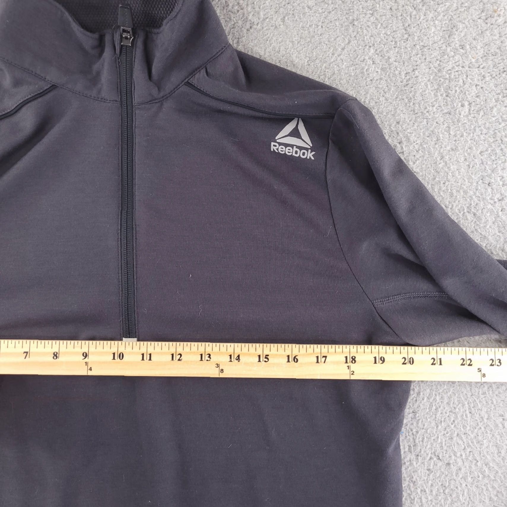 Reebok Reebok Sweater Mens Small Black Quarter Zip Running CrossFit Solid 1/2 Zip Pullover Size US S / EU 44-46 / 1 - 6 Thumbnail