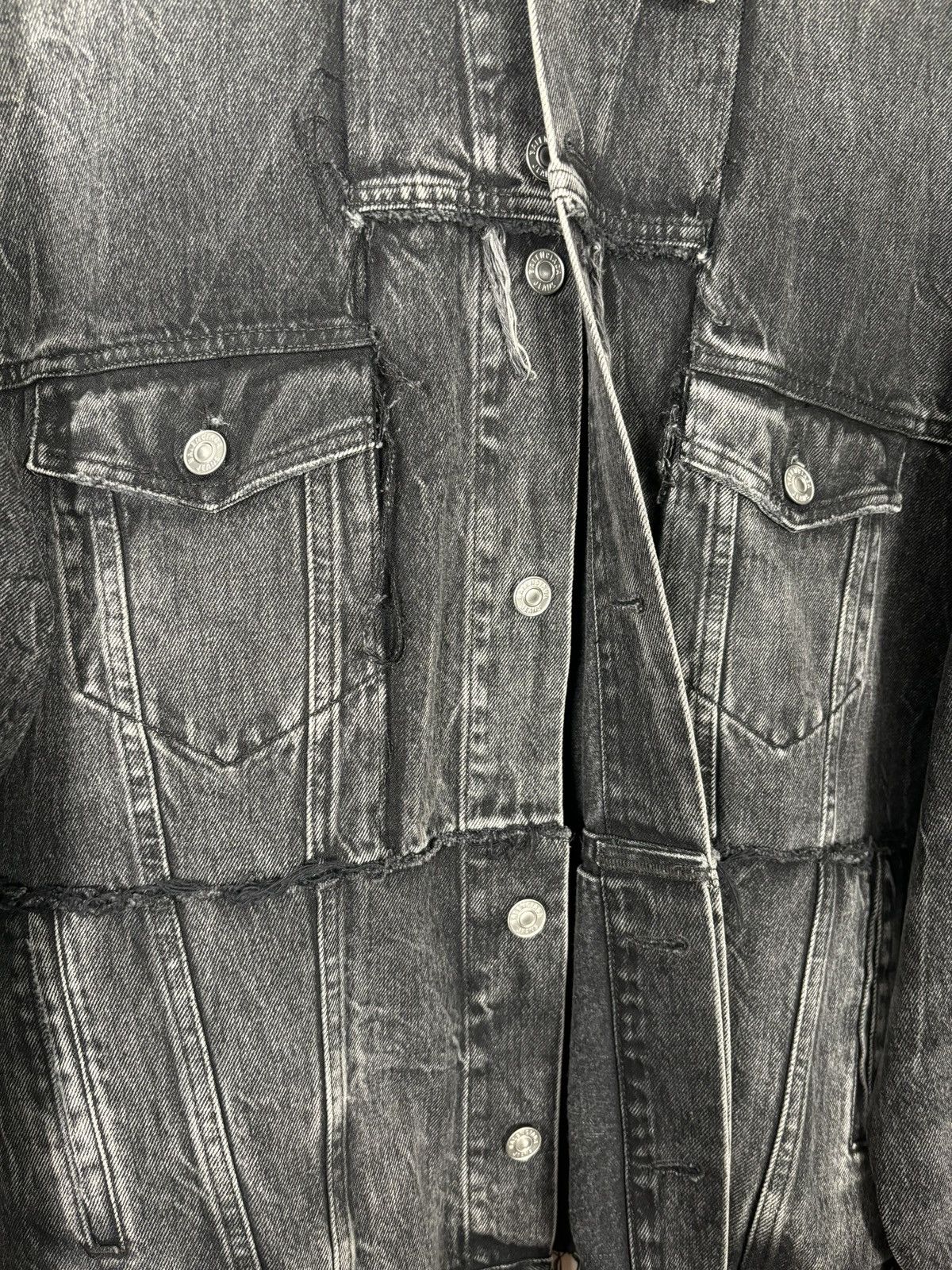 Balenciaga 🚭BALENCIAGA GRAIL🚭 RECONSTRUCTED DENIM JACKET Size US L / EU 52-54 / 3 - 5 Thumbnail