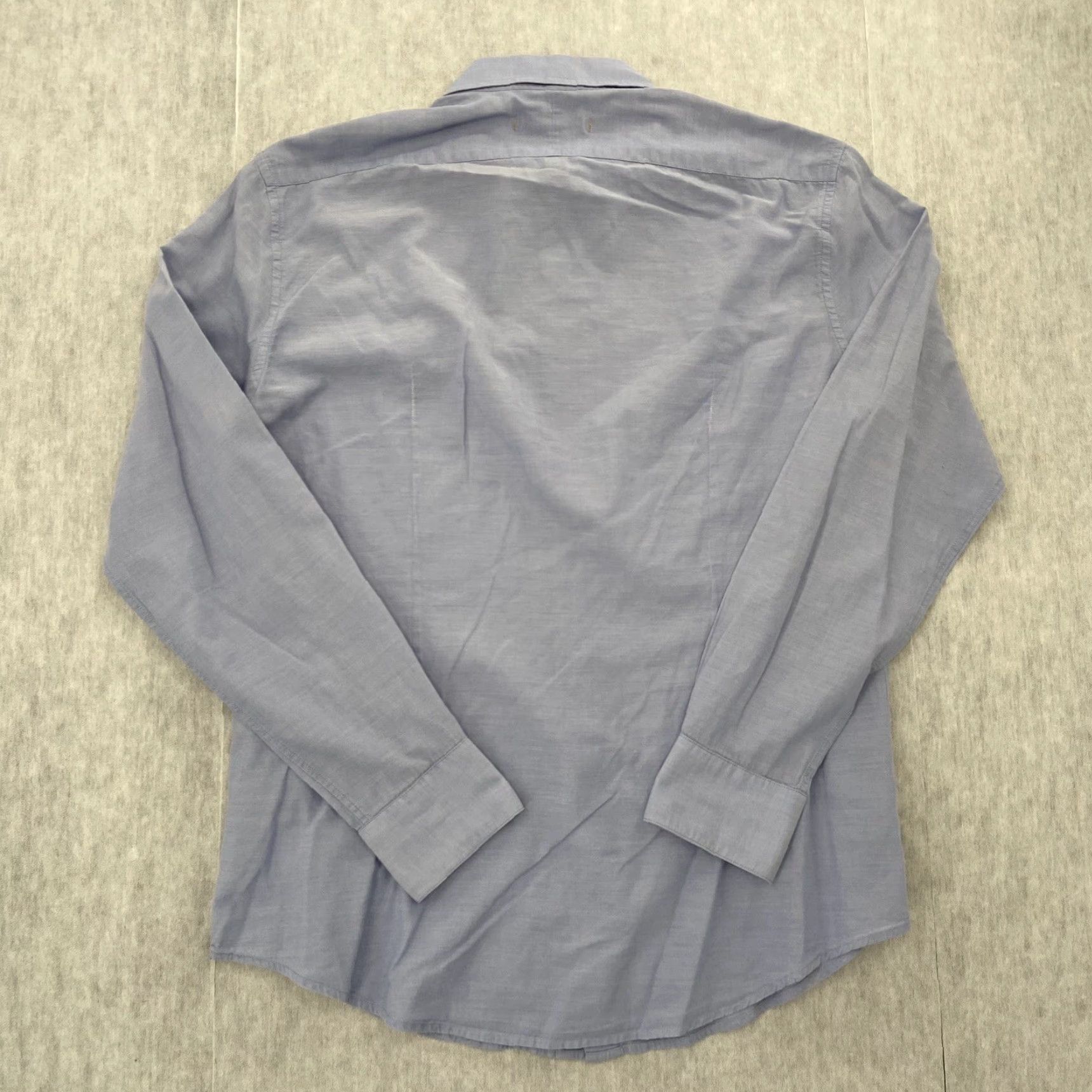 John Varvatos VINTAGE John Varvatos Shirt Mens Small Blue Cotton Long Sleeve Business Casual Party 90s Size US S / EU 44-46 / 1 - 2 Thumbnail