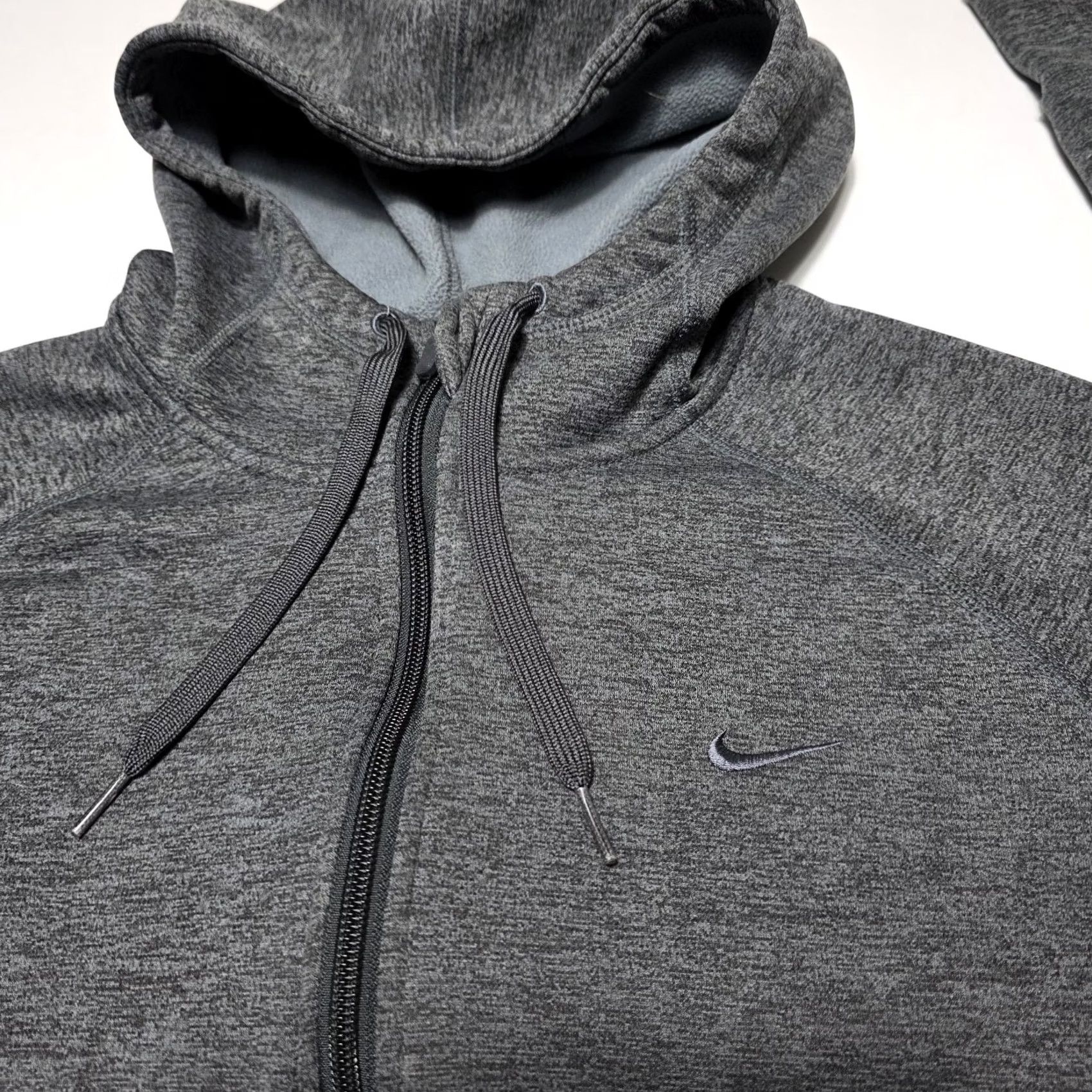 Nike Nike Sportswear Therma-Fit Zip Up Hoodie Jacket Women's Large Gray 548805-060 Size L / US 10 / IT 46 - 2 Thumbnail