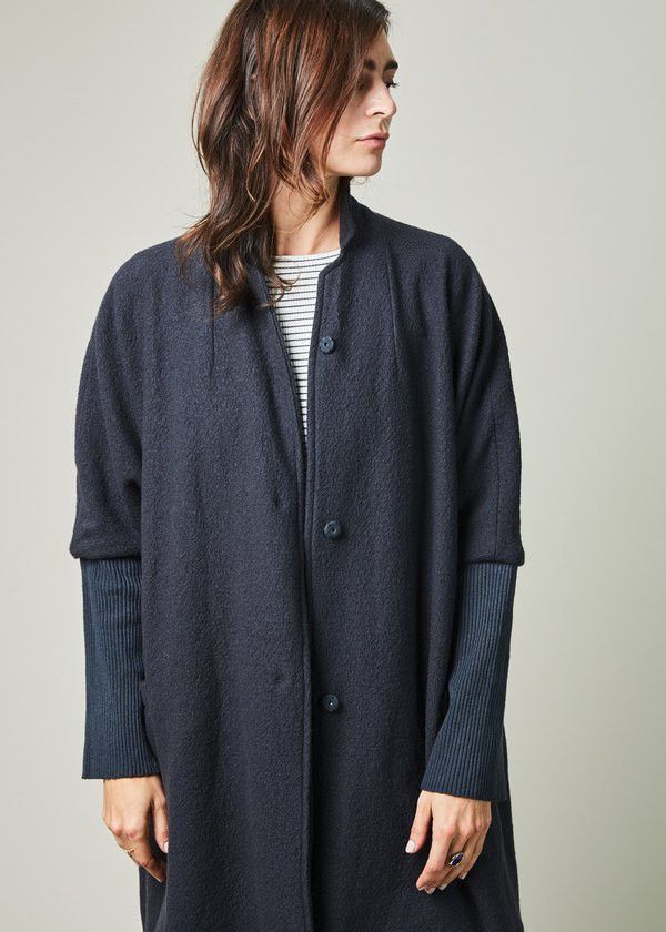 Other Kristensen DU NORD Black Cashmere Wool Oversized Coat Size M / US 6-8 / IT 42-44 - 5 Thumbnail