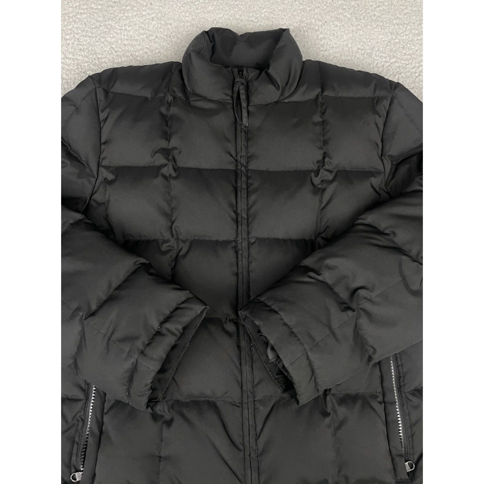 Gap GAP Puffer Jacket Womens M Black Full Zip Pockets Mock Neck Down Filled 100% Polyester 100% Polyester Inner Lining Jacket Style Puffer Womens Size M / US 6-8 / IT 42-44 - 2 Thumbnail