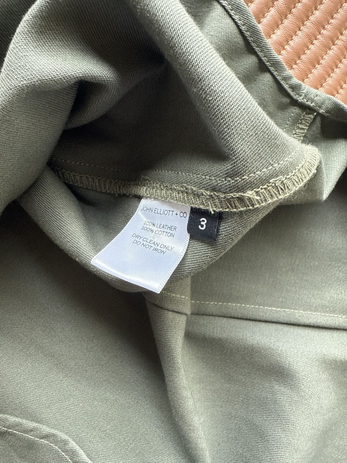 John Elliott John Elliott snap overshirt leather elbow pads sz 3 fits M Size US L / EU 52-54 / 3 - 4 Thumbnail