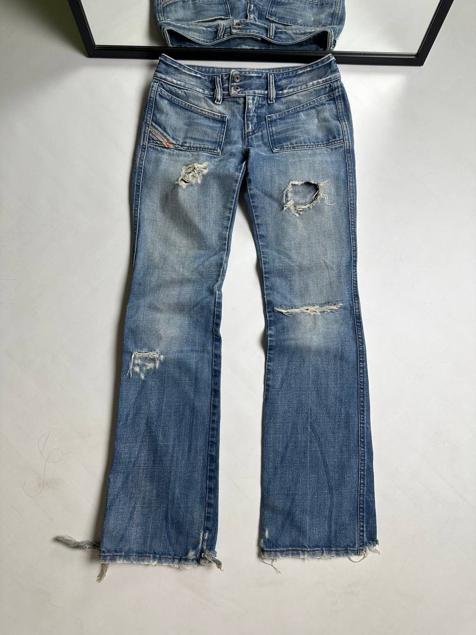 If Six Was Nine Y2K Opium LGB Style Diesel Distressed Japan Jeans🔥 Size 26" / US 2 / IT 38 - 1 Thumbnail
