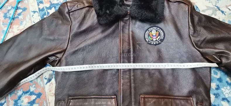 Schott Schott G1 aviator leather down jacket Size US XL / EU 56 / 4 - 2 Thumbnail