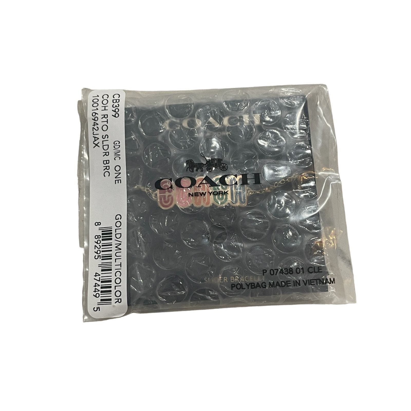 Coach Coach Slider Bracelet Logo Retro Slider Bracelet New Size ONE SIZE - 5 Thumbnail