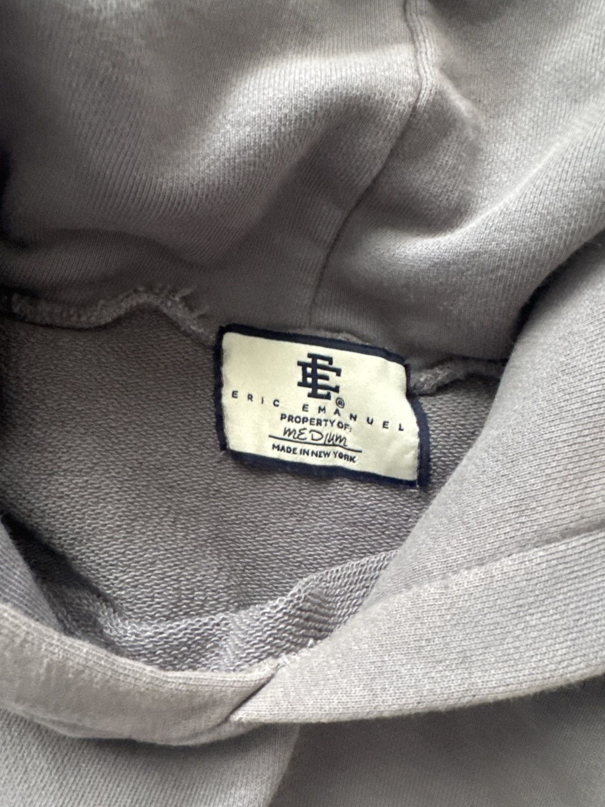 Eric Emanuel Eric Emanuel Heavyweight Pullover Hoodie – Cement Grey Size US M / EU 48-50 / 2 - 3 Thumbnail