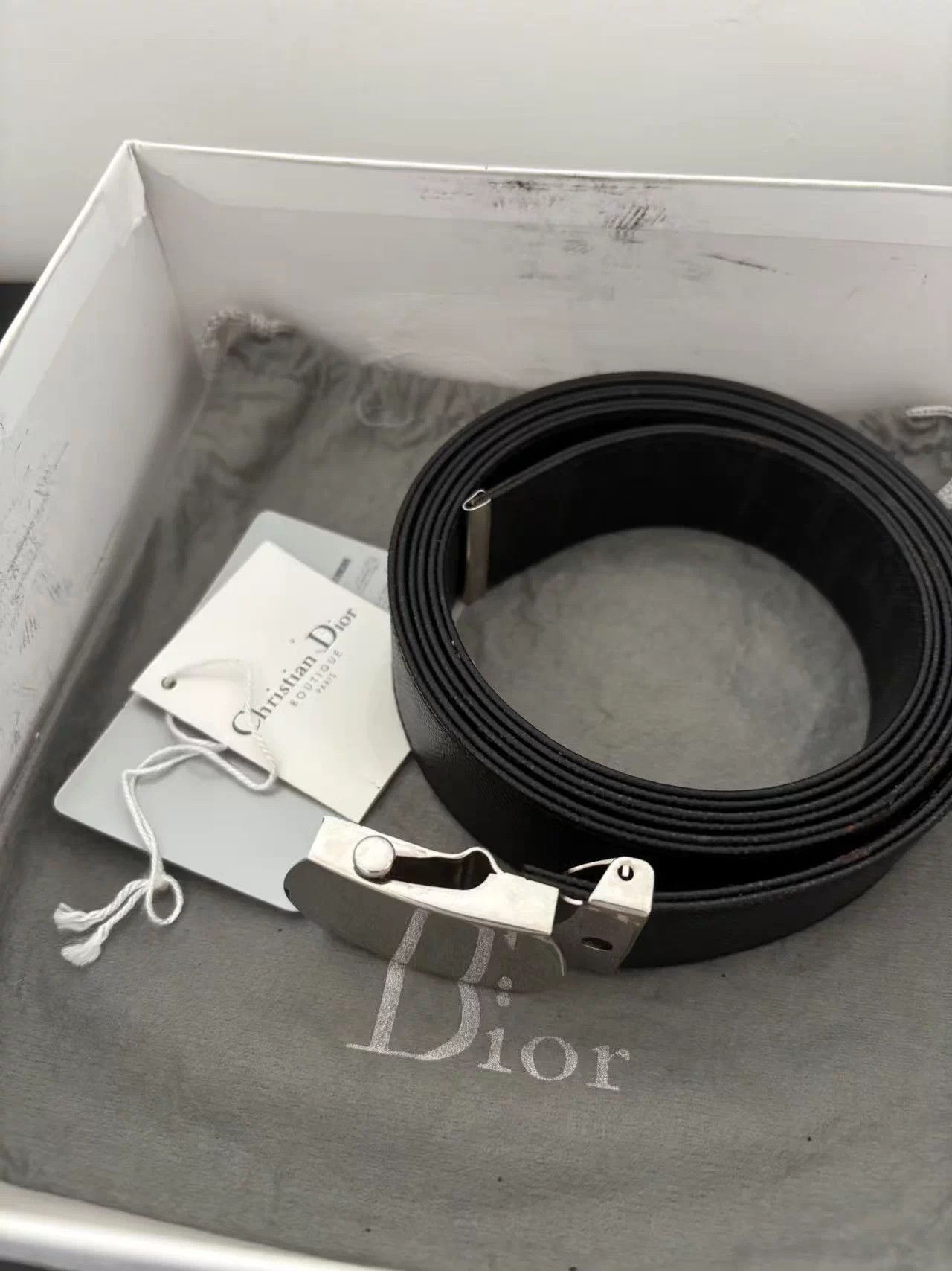 Dior Dior Homme Men's 04ss Strip Steel Tip Belt | Grailed