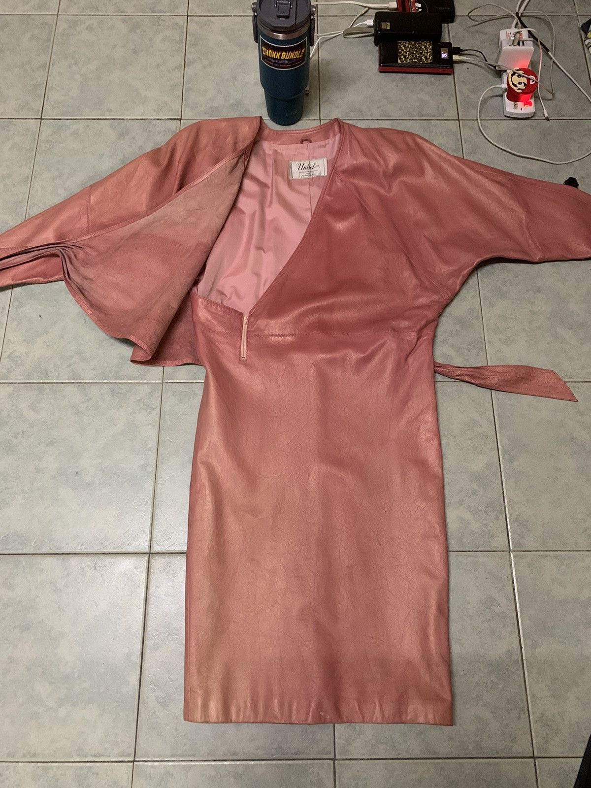 Japanese Brand × Vintage Vintage Genuine Leather Dress Size M / US 6-8 / IT 42-44 - 8 Thumbnail