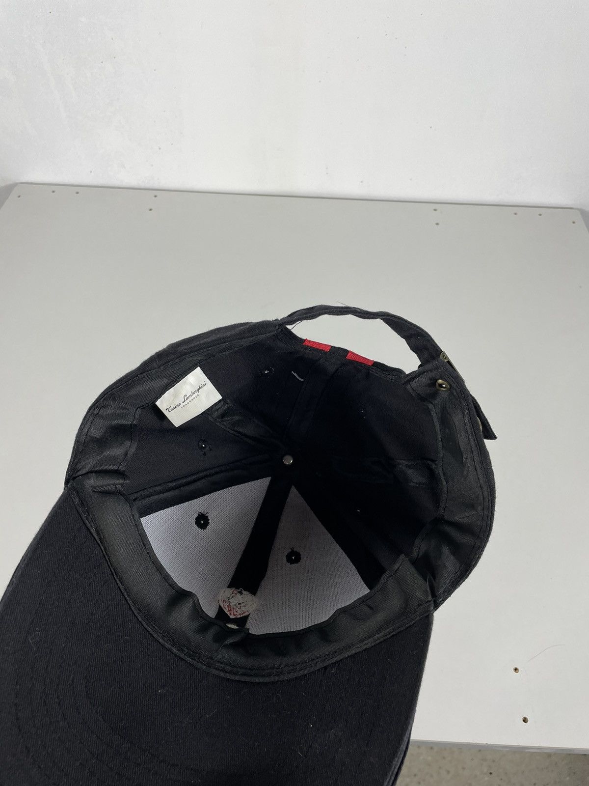 Lamborghini × Vintage Black Vintage Retro Y2k 00s Lamborghini Cap Hat Size ONE SIZE - 8 Thumbnail