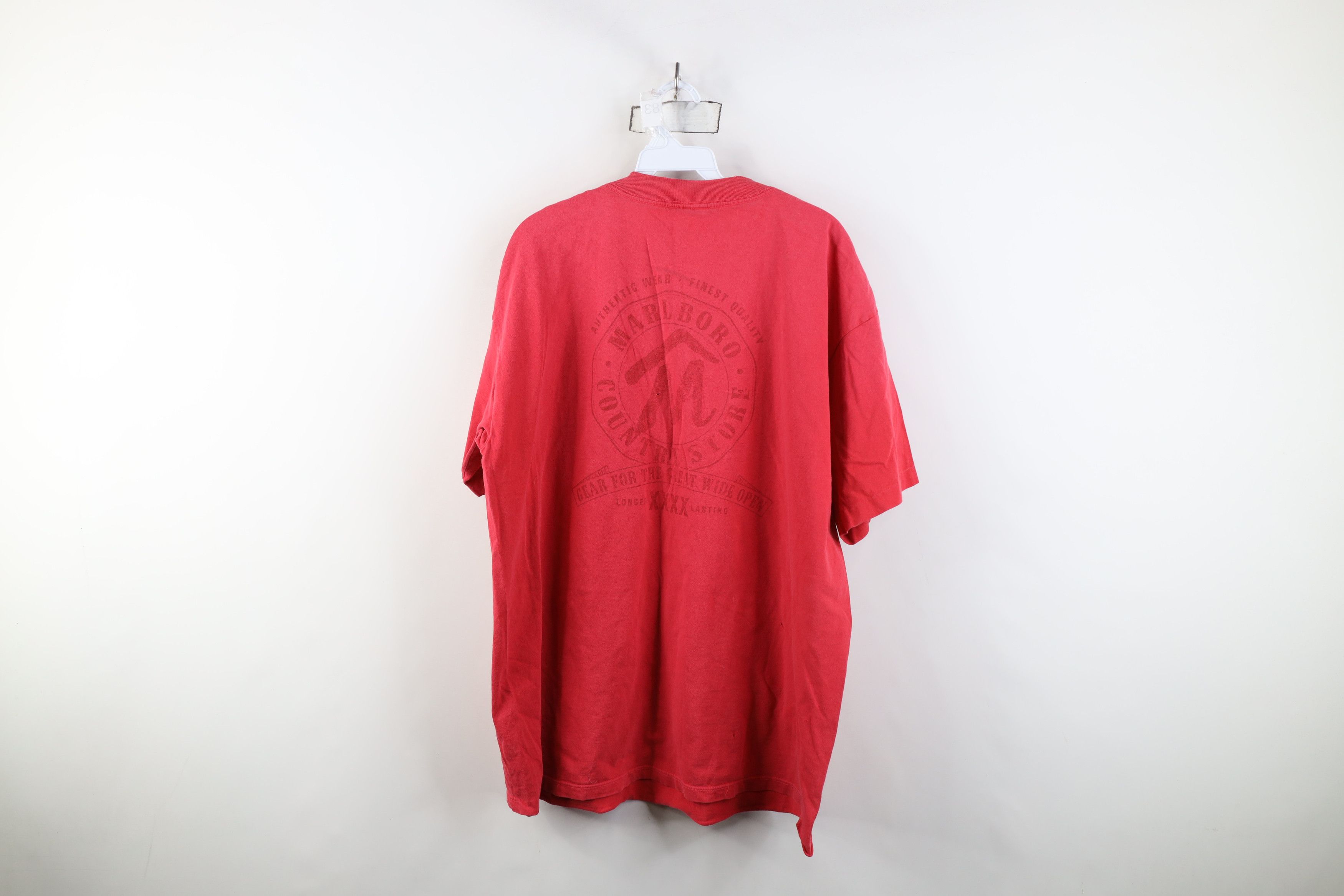 Marlboro Vintage 90s Marlboro Spell Country Store Pocket T-Shirt USA Size US L / EU 52-54 / 3 - 13 Thumbnail