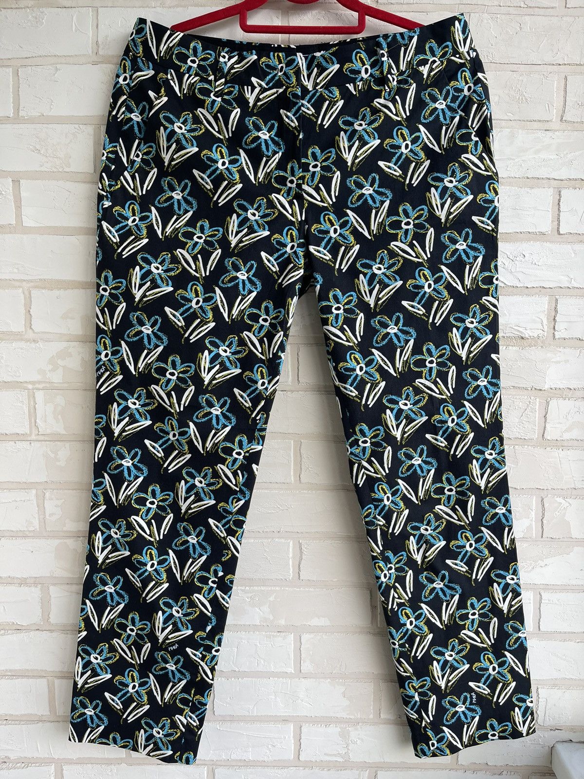 Prada Prada floral women’s pants size 42 Size 28" / US 6 / IT 42 - 1 Thumbnail
