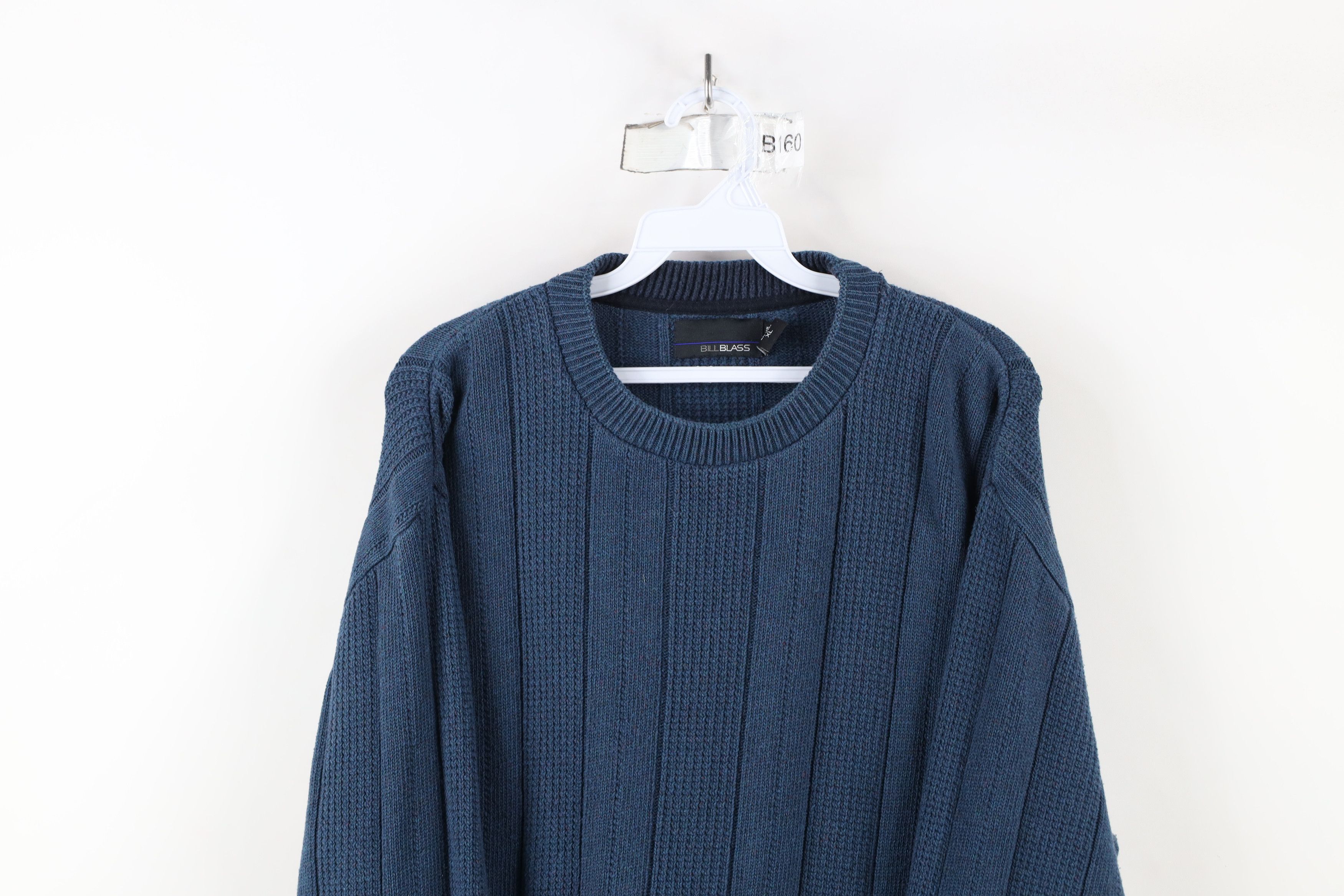 Vintage Vintage 90s Streetwear Framed Ribbed Knit Crewneck Sweater Size US XL / EU 56 / 4 - 2 Thumbnail
