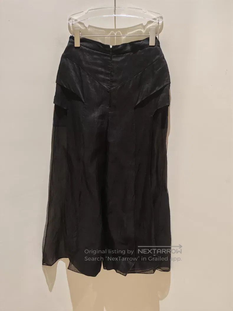 Fendi Fendi Silk wide-leg pants skirt, 100% silk fabric, black f Size 26" / US 2 / IT 38 - 2 Thumbnail