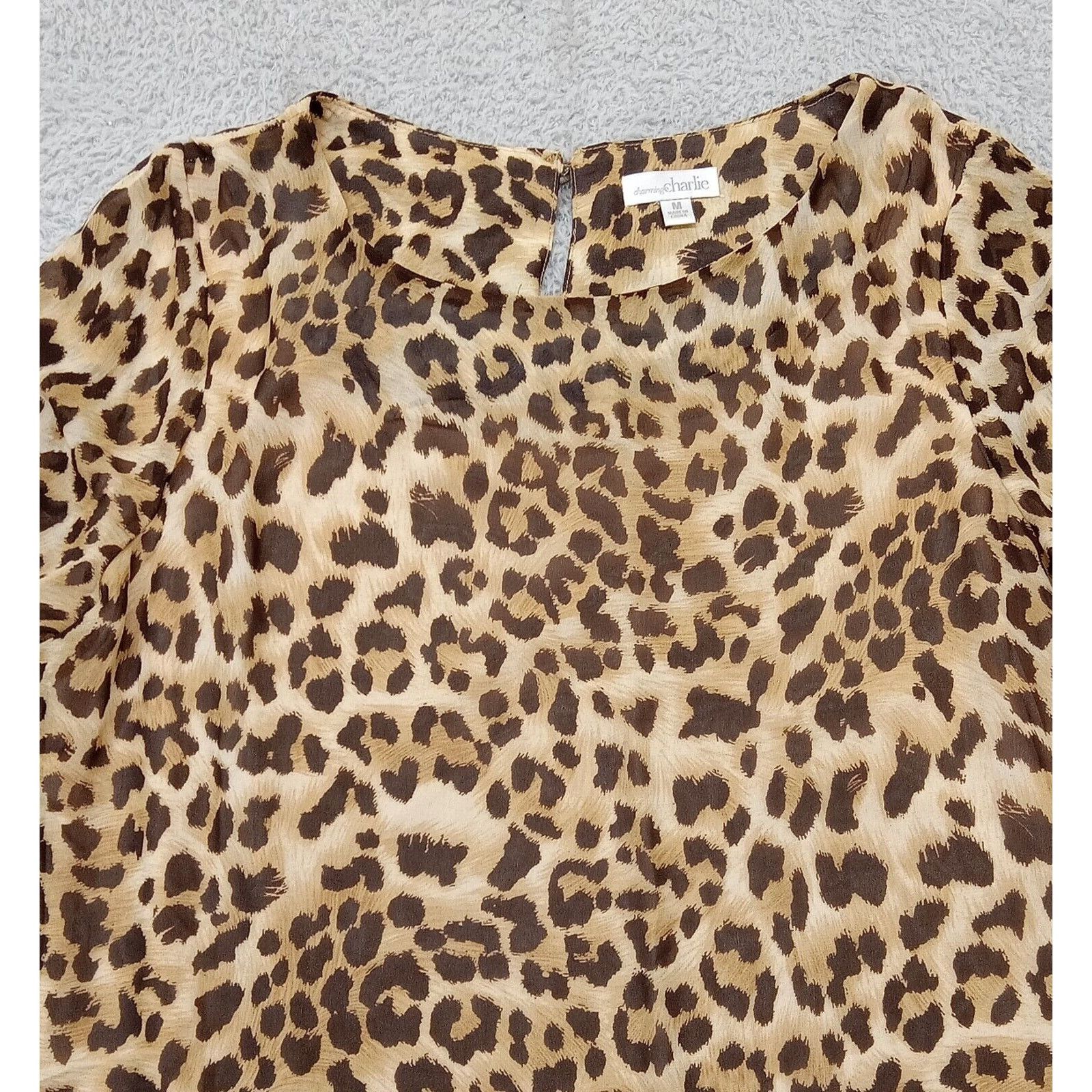 & Other Stories Charming Charlie Dress M Womens Animal 3/4 Sleeve Cheetah Size M / US 6-8 / IT 42-44 - 3 Thumbnail