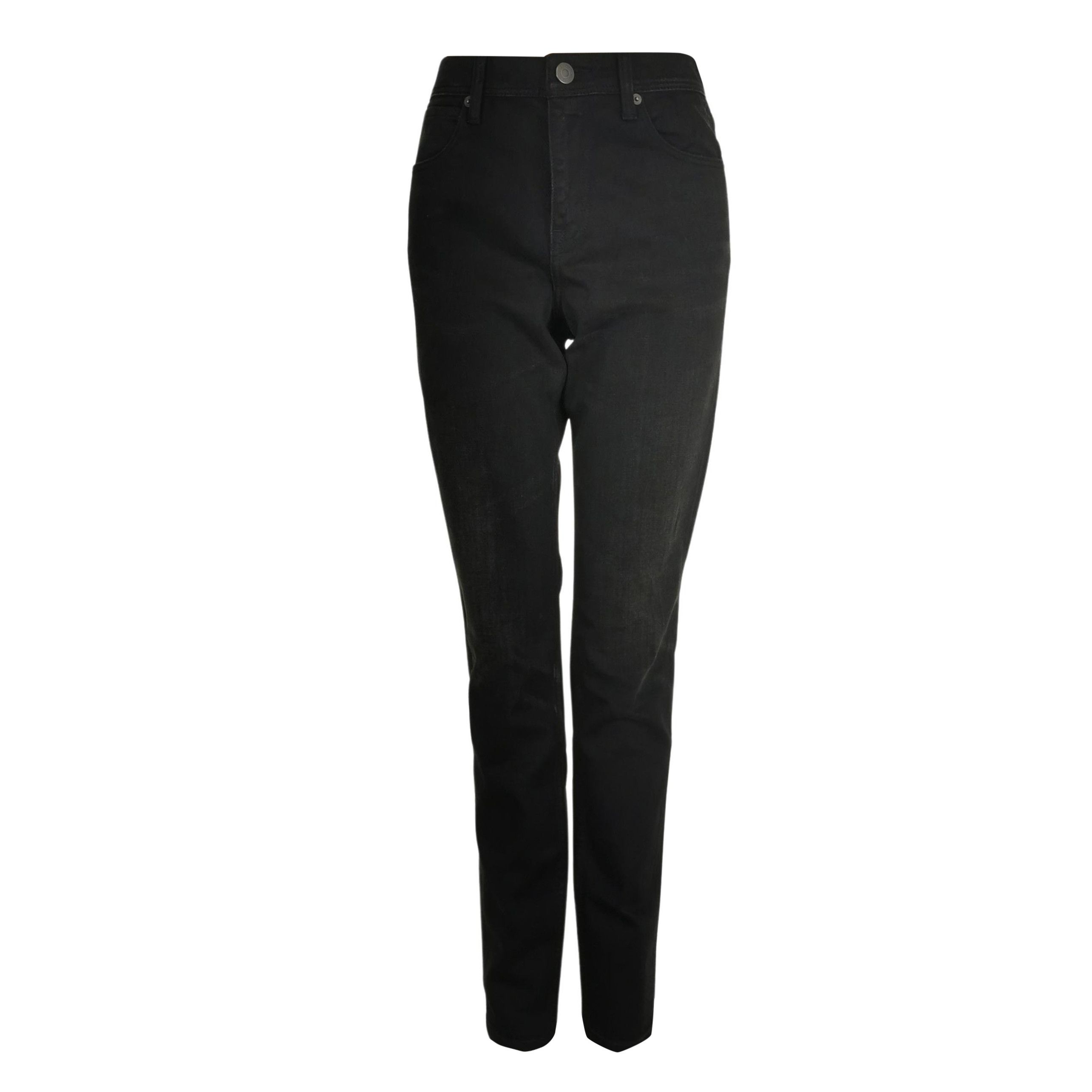 Burberry × Designer Burberry Brit Design Black Waxed Denim Skinny