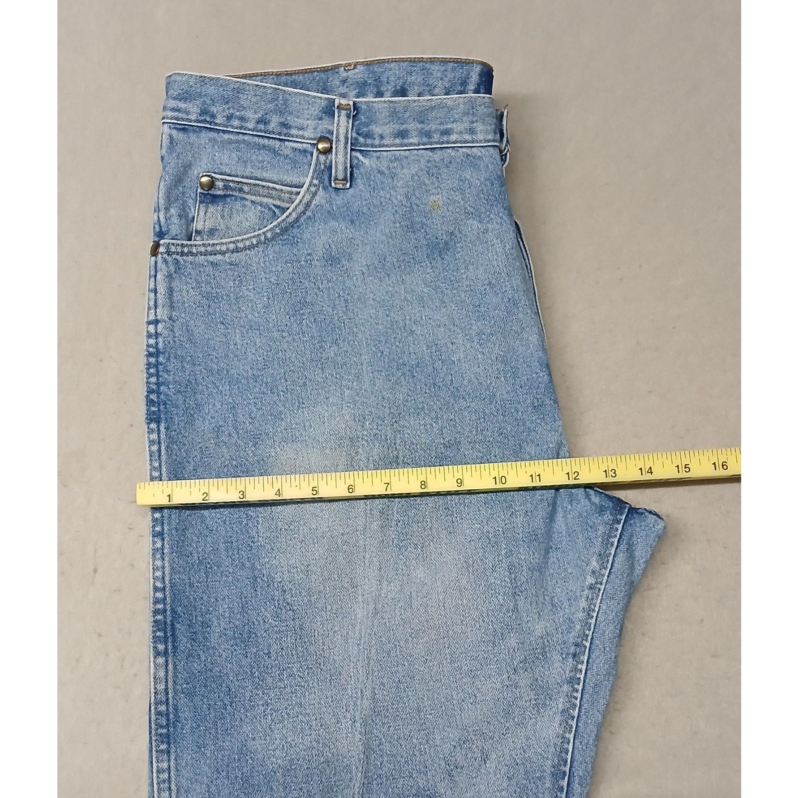 Wrangler Wrangler (40x36) Men's 47 MWZ Regular Fit Blue Denim Jeans Size US 40 / EU 56 - 5 Thumbnail
