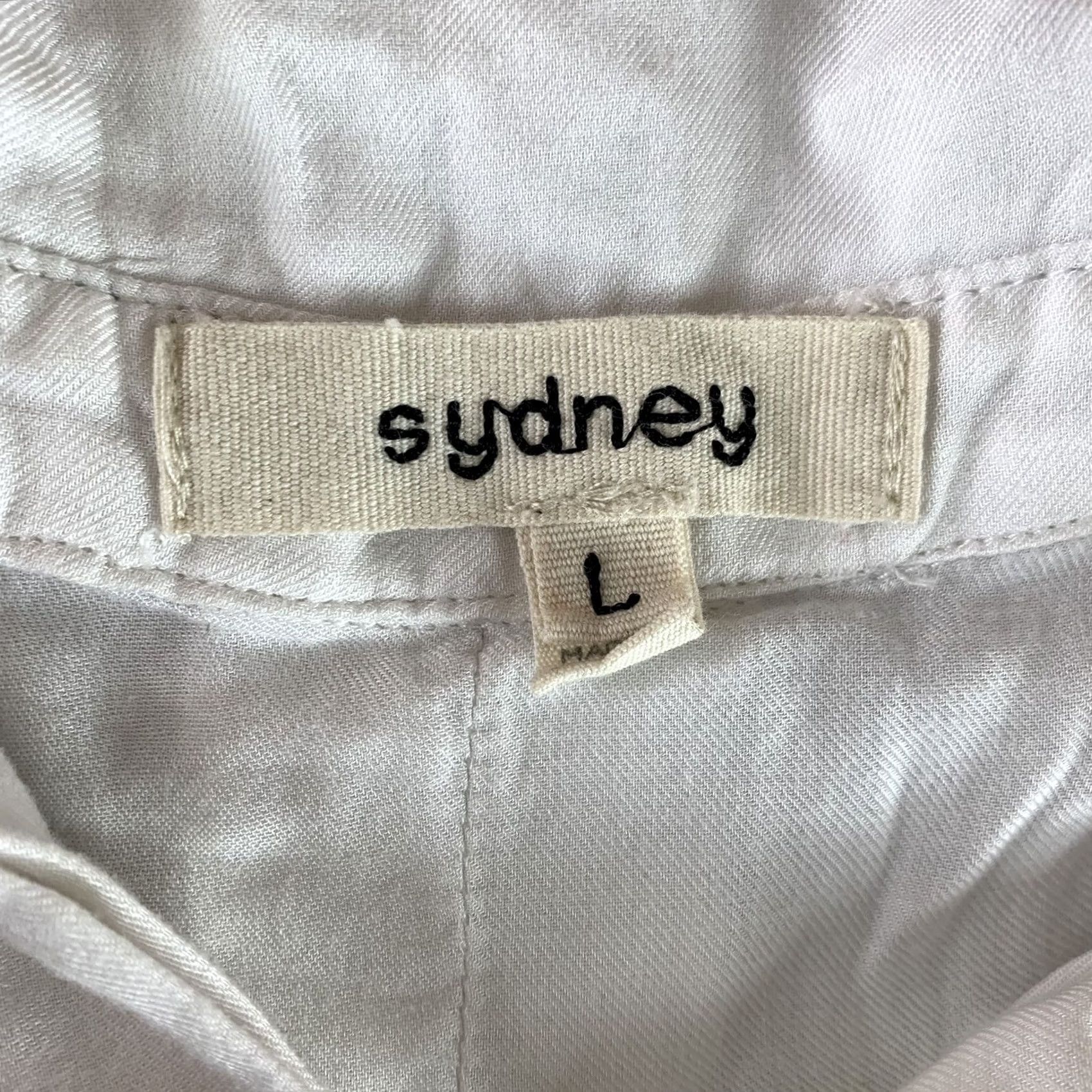 Vintage VINTAGE SYDNEY BUTTON UP LONG SHIRT WOMENS LARGE GRAY BLEND WHITE LONG SLEEVE COLLARED - Mens? Size L / US 10 / IT 46 - 2 Thumbnail