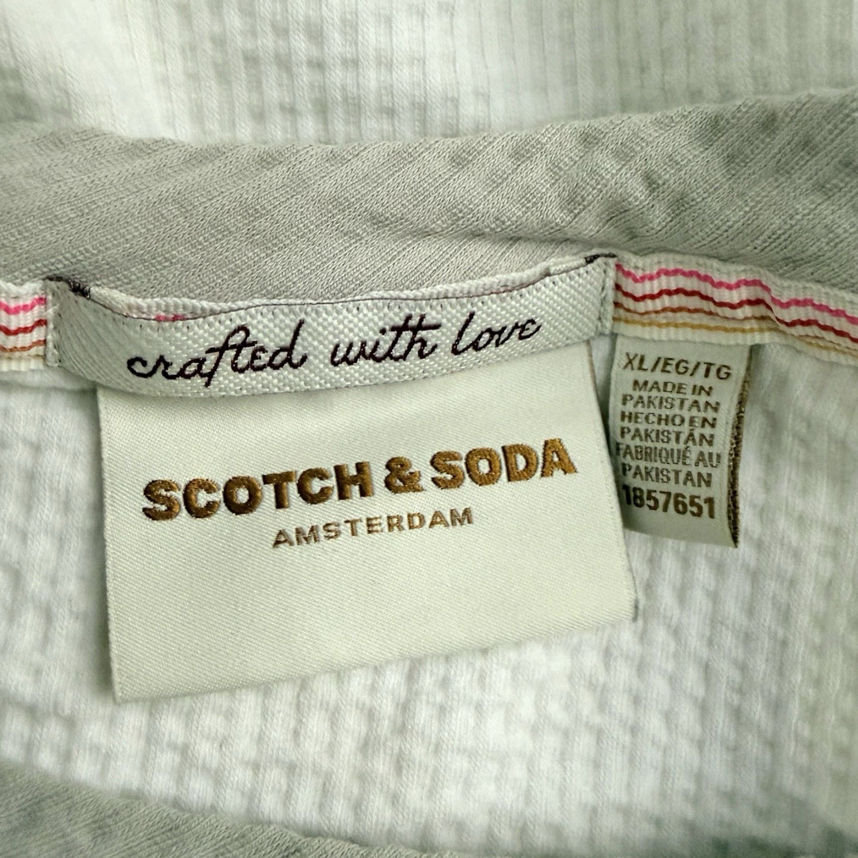 Scotch & Soda Scotch&Soda White Casual Tee Mens XL T-Shirt Regular Fit White Men XL Size US XL / EU 56 / 4 - 4 Thumbnail
