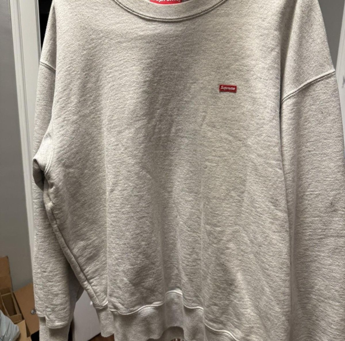 Supreme Supreme small box logo crewneck Size US L / EU 52-54 / 3 - 2 Thumbnail