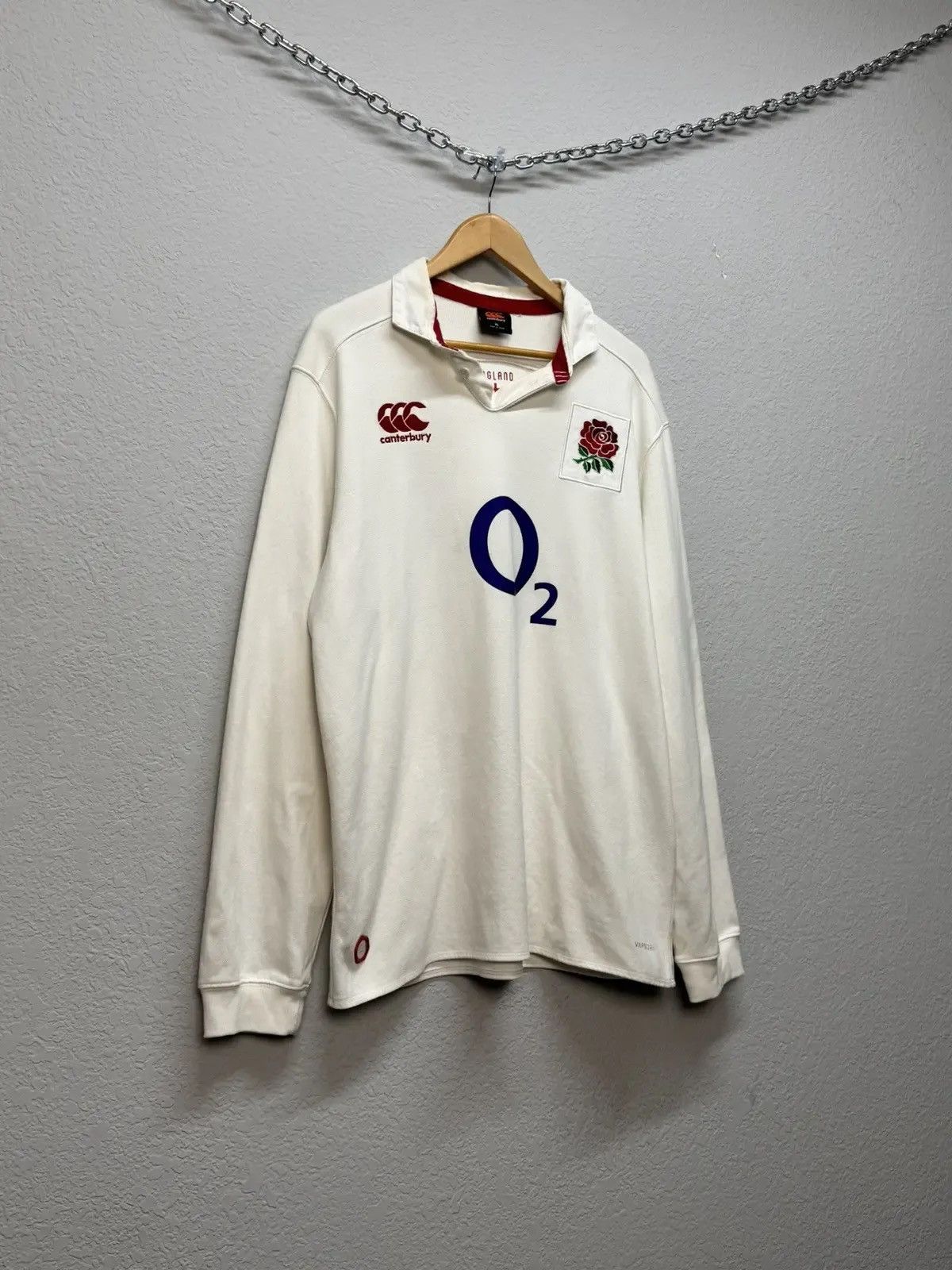 Canterbury of New Zealand × Vintage Vintage Canterbury Rugby England Jersey Long Sleeve Size US XL / EU 56 / 4 - 7 Thumbnail