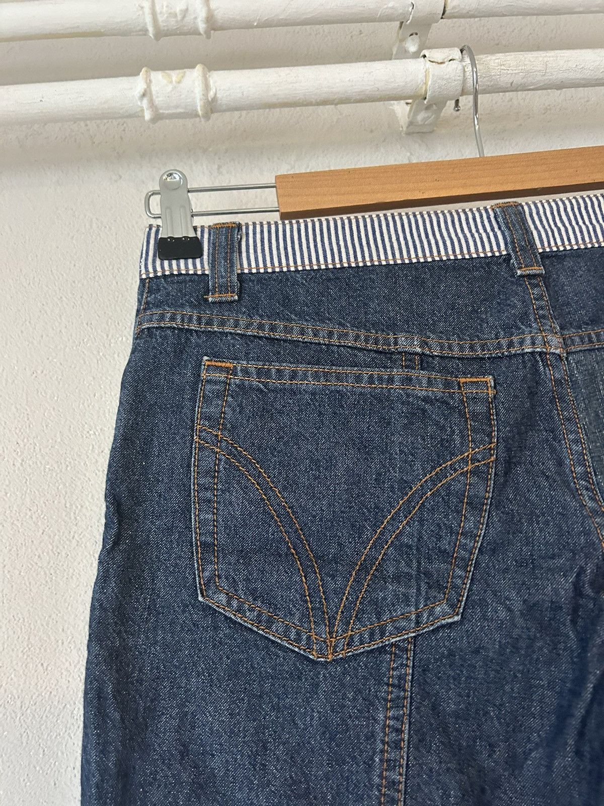 Dolce & Gabbana D&G Dolce & Gabbana Patchwork Star and Stripe Jeans Size US 30 / EU 46 - 11 Thumbnail